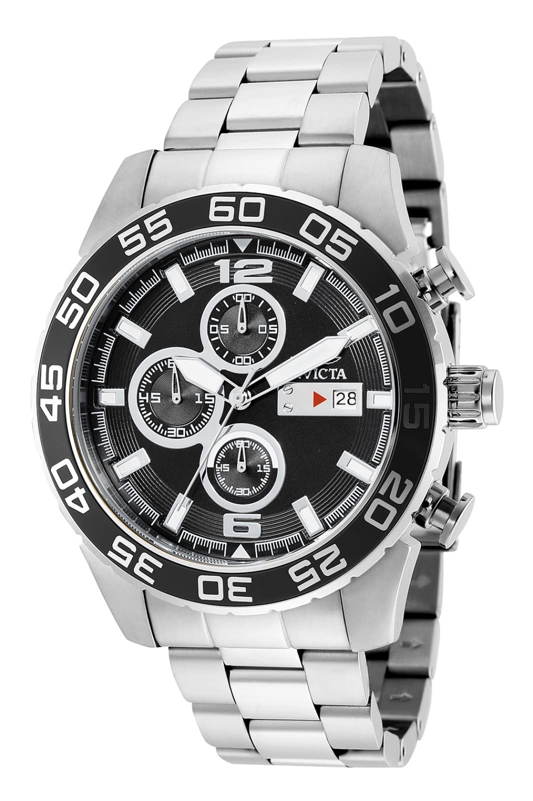 Invicta Men's 1012 Pro Diver Stainless Steel Quartz Watch with Date Window - Waterproof, Durable for Swimming, Diving & Outdoor Activities