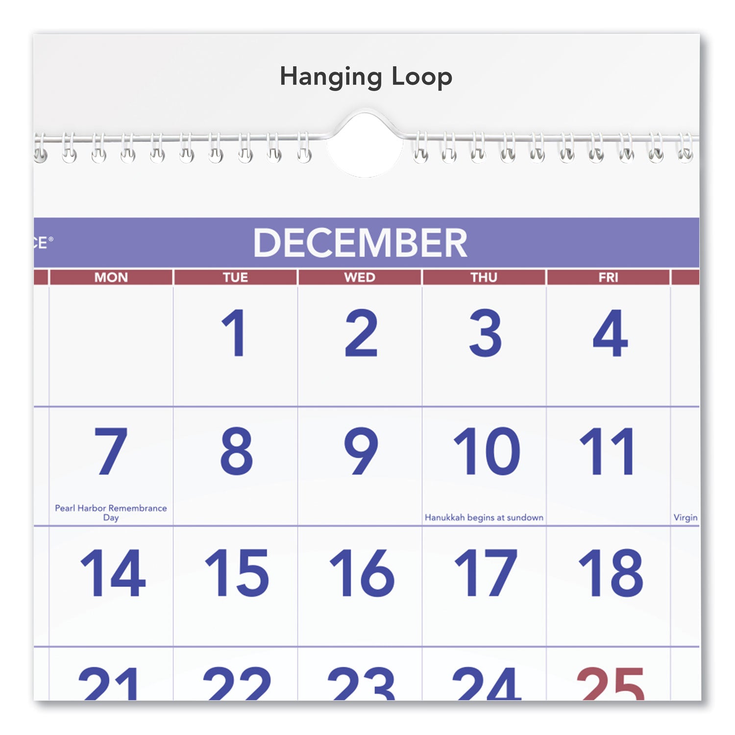 AT A GLANCE® Deluxe 3-Month Wall Calendar 2024-2026 - 12