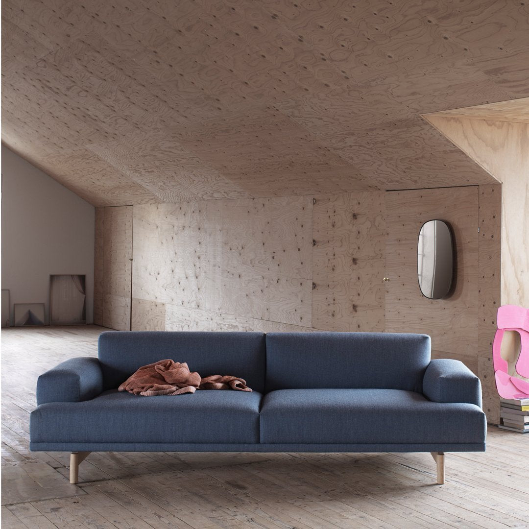 Anderssen Voll Framed Mirror by Muuto - Modern Scandinavian Wall Mirror for Living Room, Bedroom & Entryway Decor