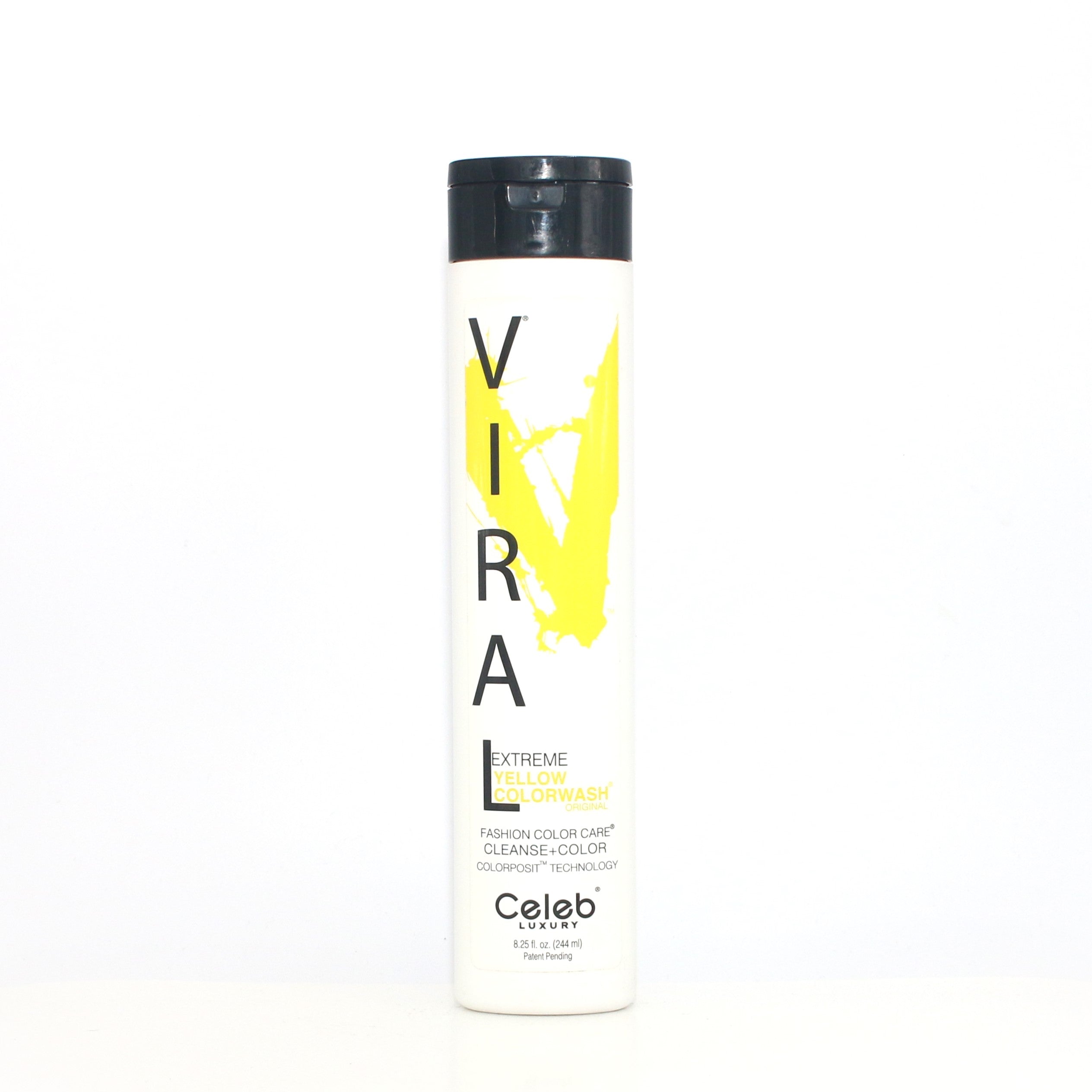 Celeb Luxury Viral Extreme Yellow Color Wash 8.25 oz - Vibrant Hair Dye for Bold Looks | Perfect for Parties, Cosplay & Creative Styling
