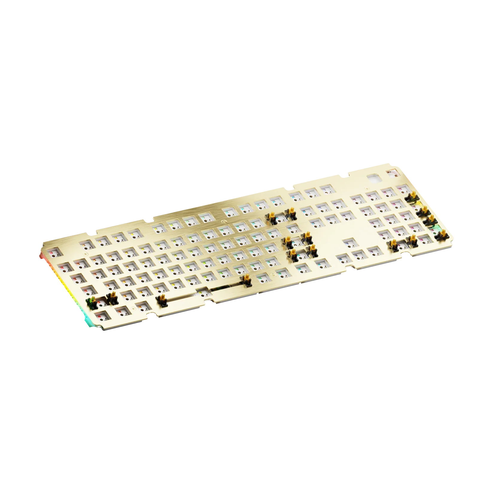 GMMK 3 Mechanical Keyboard Switch Plate - 100% Brass ANSI Layout for Custom Keyboard Builds | Perfect for Gaming, Typing & DIY Enthusiasts