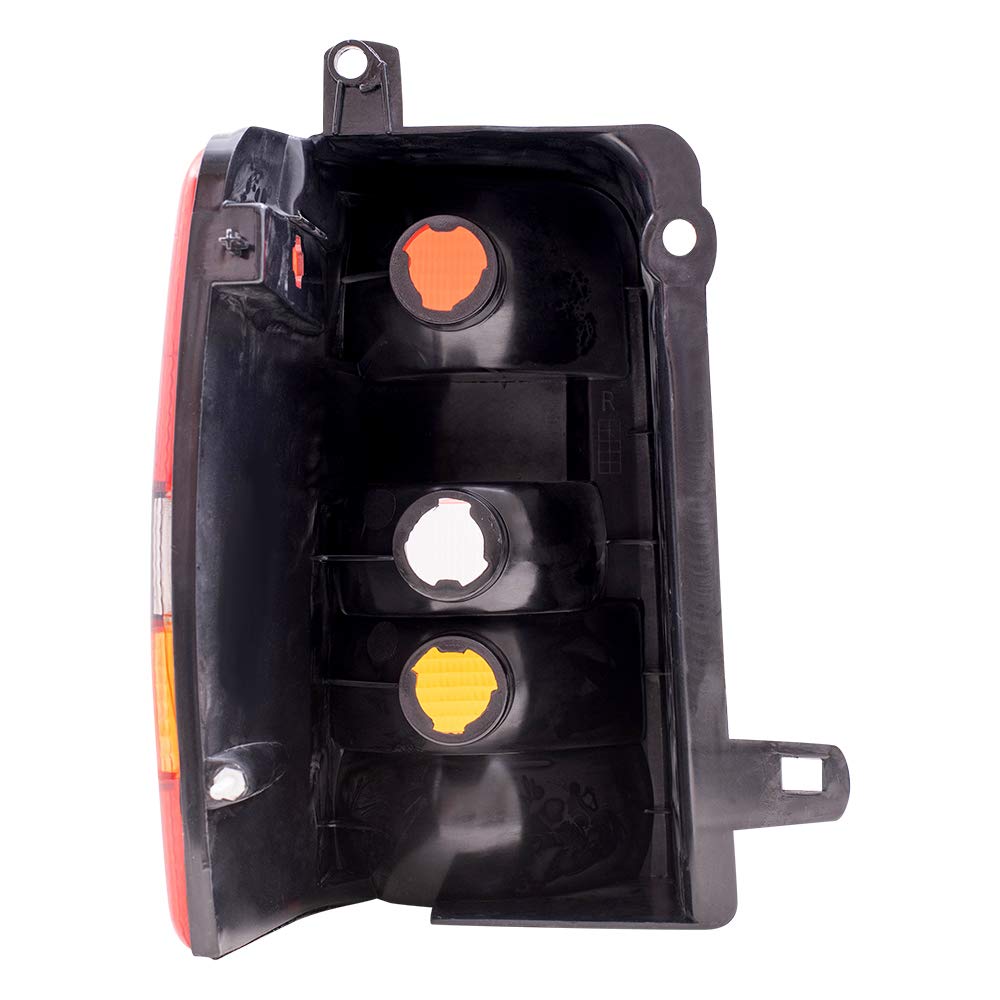 Brock Replacement Tail Light Set - Driver & Passenger Side Compatible with 1993-1998 Jeep Grand Cherokee (Part #55155739AA & 55155738AA) - Perfect for Night Driving & Vehicle Safety Upgrades