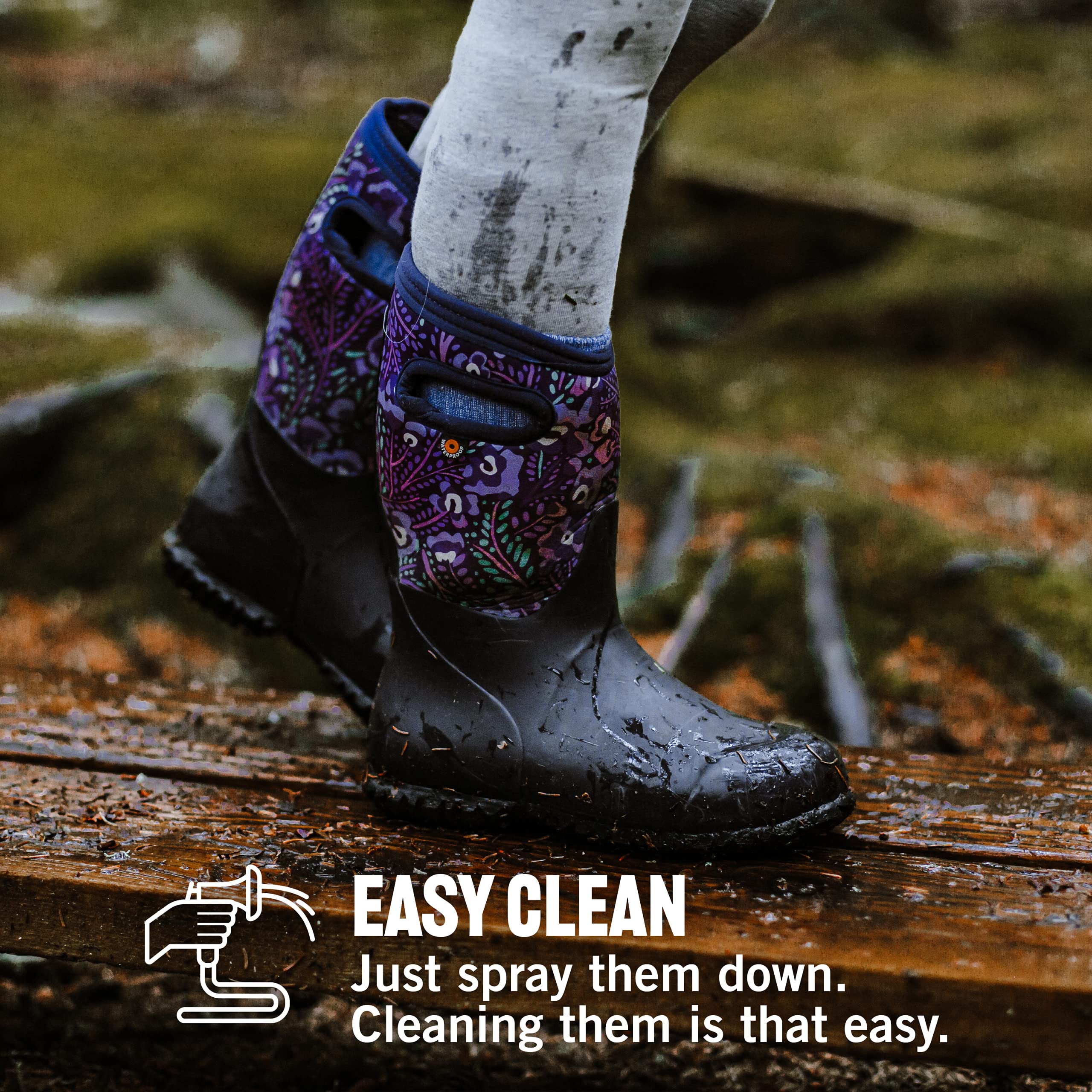 BOGS York Camo Boots for Kids & Toddlers - Waterproof Winter Snow Boots for Boys & Girls - Outdoor Play, Hiking & Cold Weather Activities