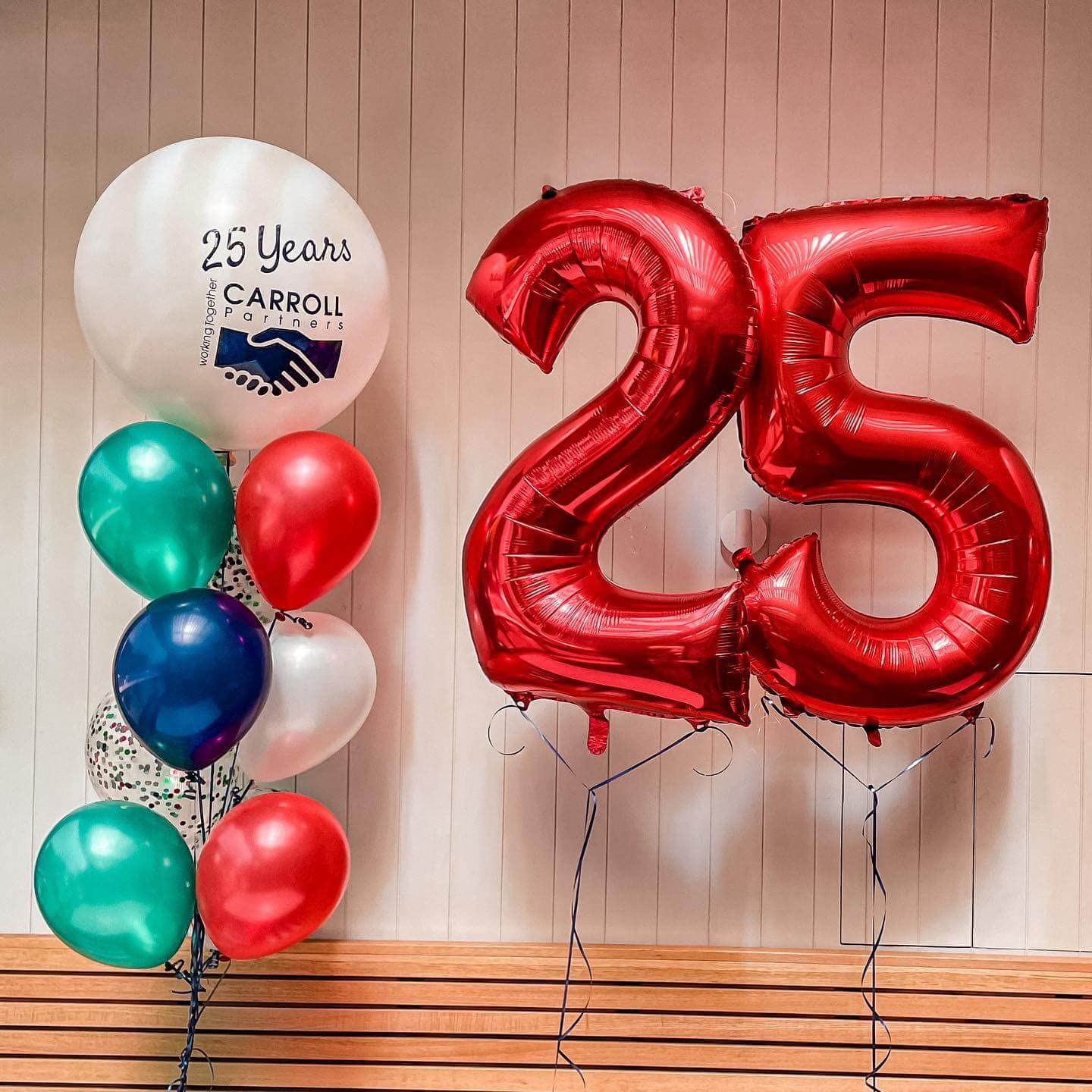 40 Inch Red Number 50 Balloons - Giant 50th Birthday Balloons Set for Anniversary Party Decorations | Perfect for Milestone Birthdays, Retirement Parties & Golden Jubilee Celebrations