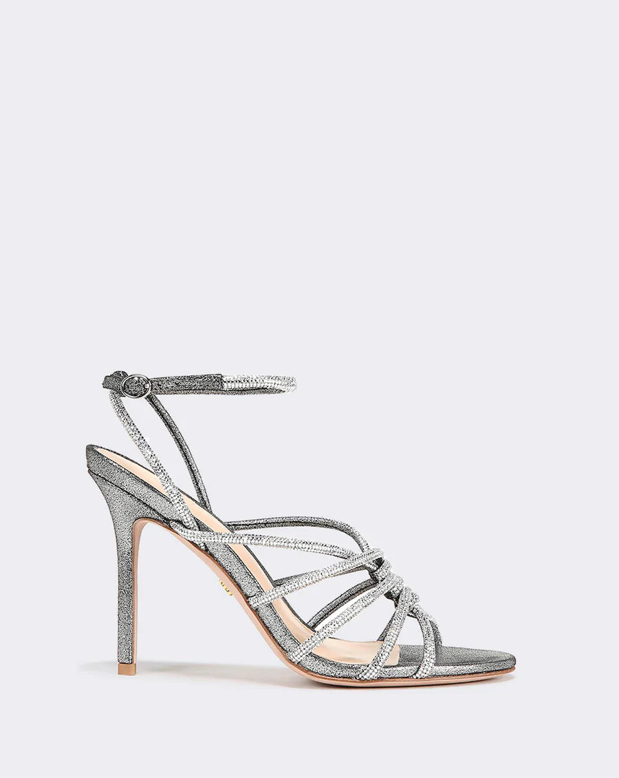 Aneesha Women's Sandals in Gunmetal - Stylish & Comfortable Summer Shoes for Beach, Party, and Casual Wear