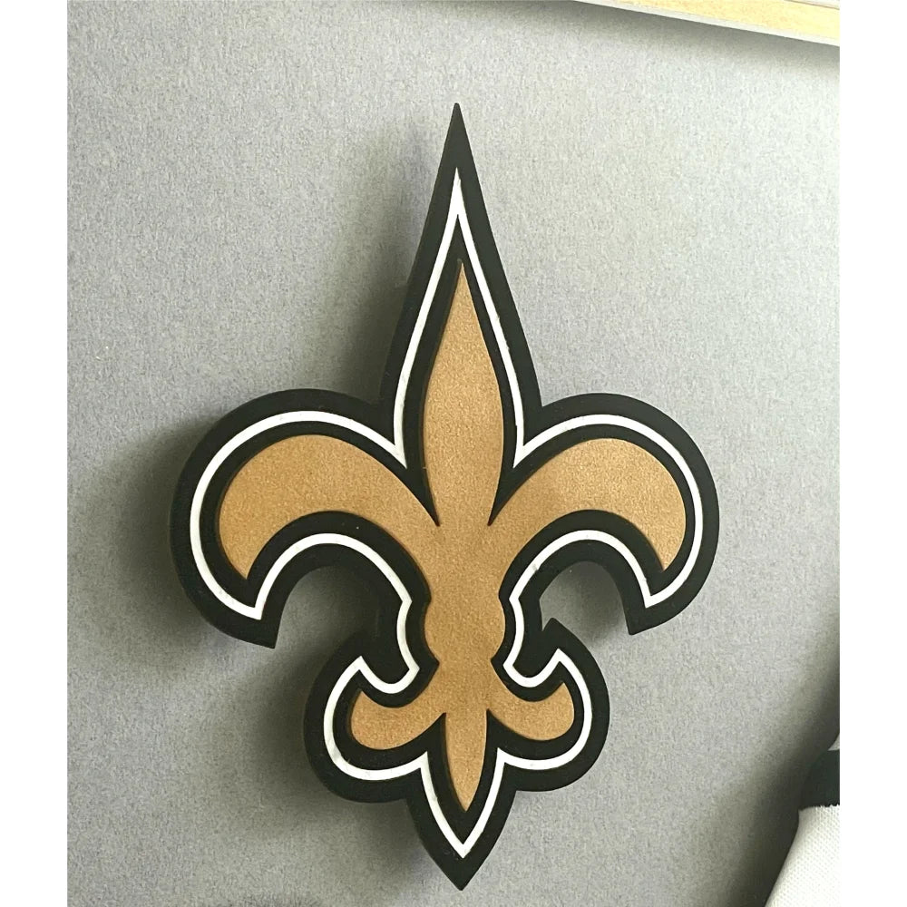 Drew Brees Autographed New Orleans Saints Framed White Jersey - Officially Licensed NFL Memorabilia - Perfect for Sports Fans, Man Cave Decor, and Collectors Gift