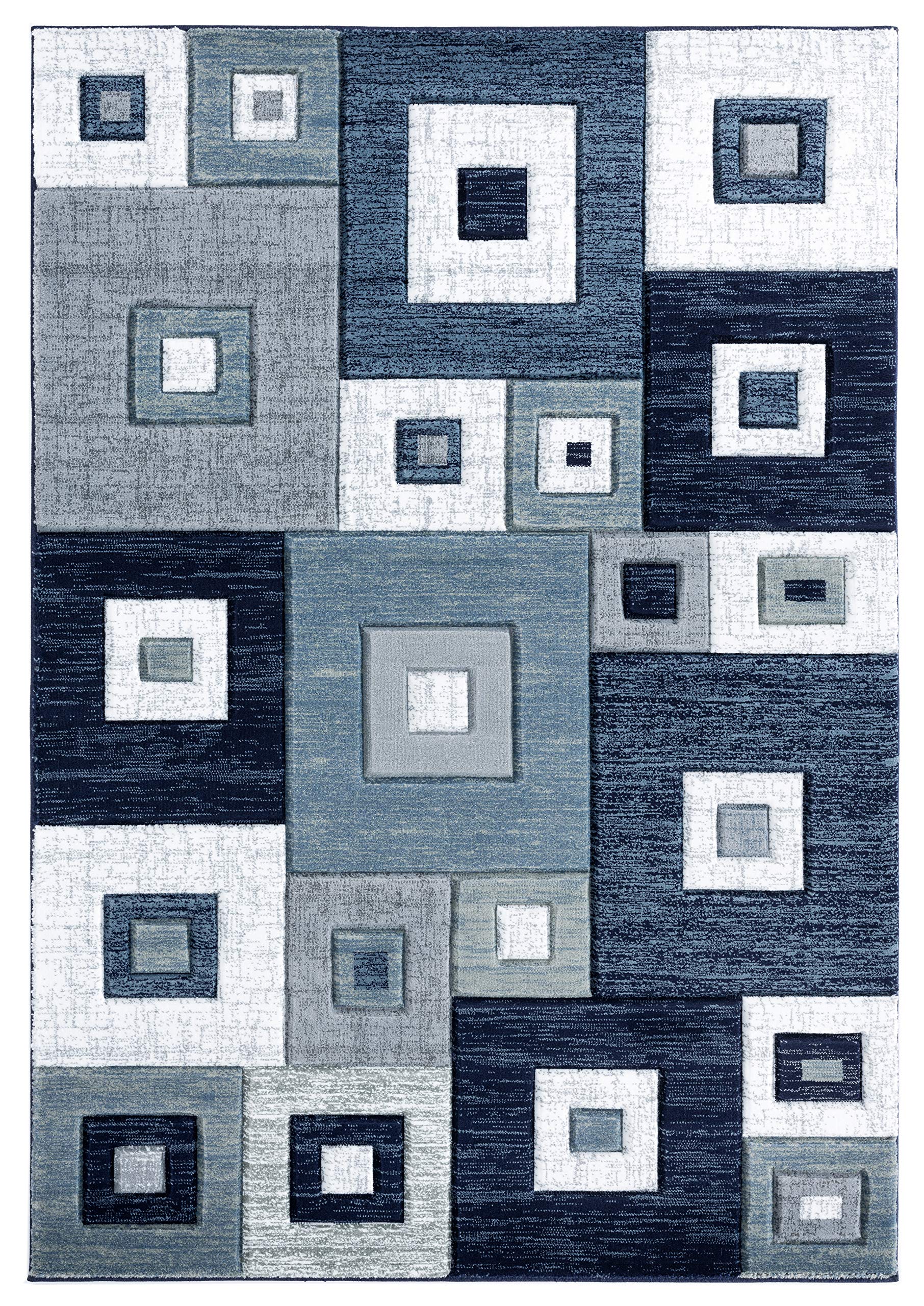 United Weavers of America Bristol Cicero Navy Area Rug 5'3