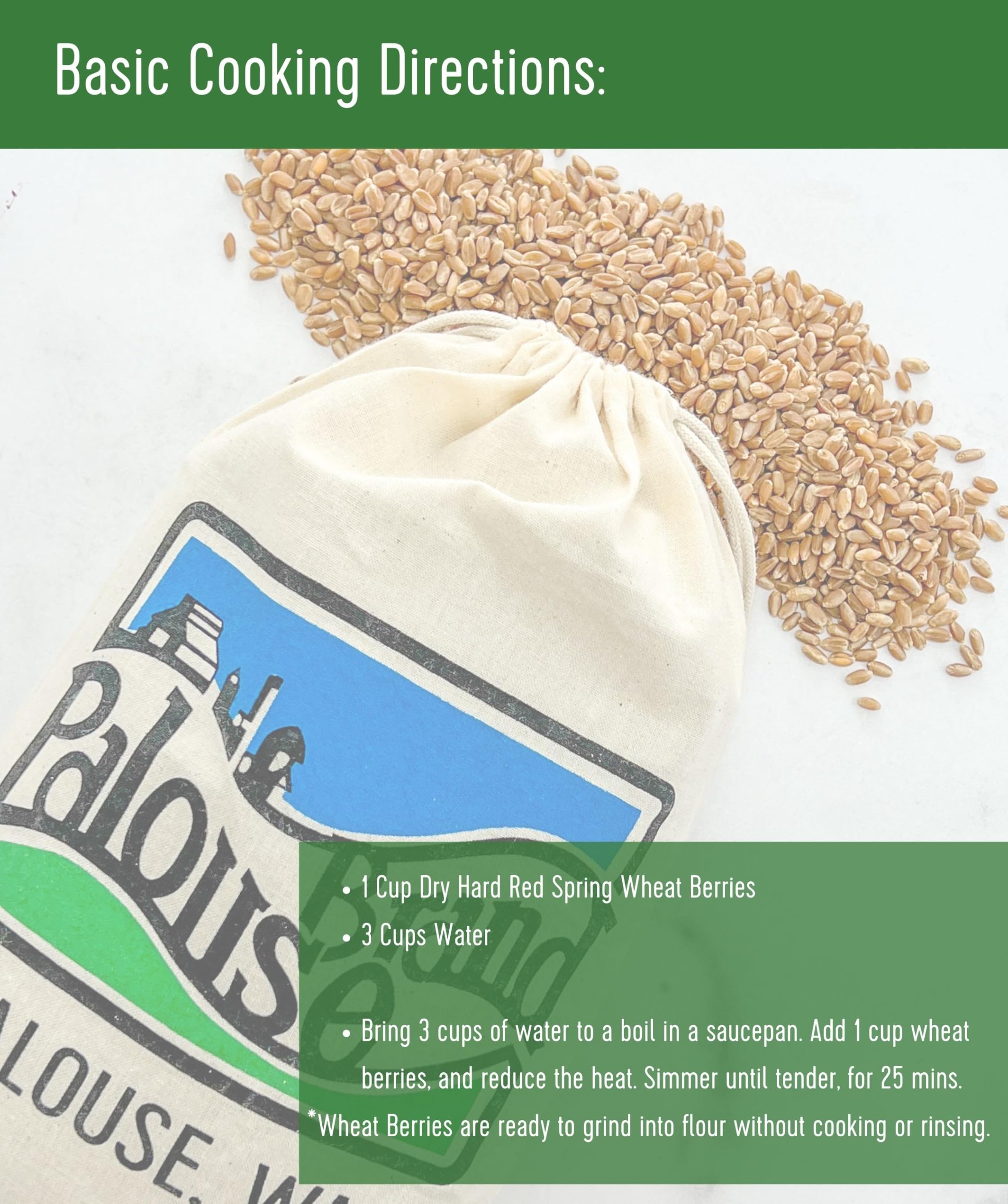 Organic Hard Red Spring Wheat Berries - 100 LBS Bulk | Non-GMO Project Verified, Kosher Certified | Sproutable Wheat for Baking, Bread Making & Home Milling | Perfect for Artisan Bread, Homemade Flour & Healthy Recipes