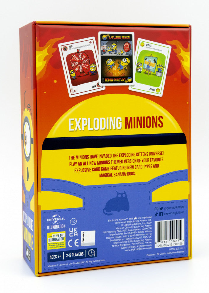 Exploding Minions Board Game - Fun Family Party Game for Kids & Adults | Perfect for Birthday Parties, Game Nights & Banana Lovers