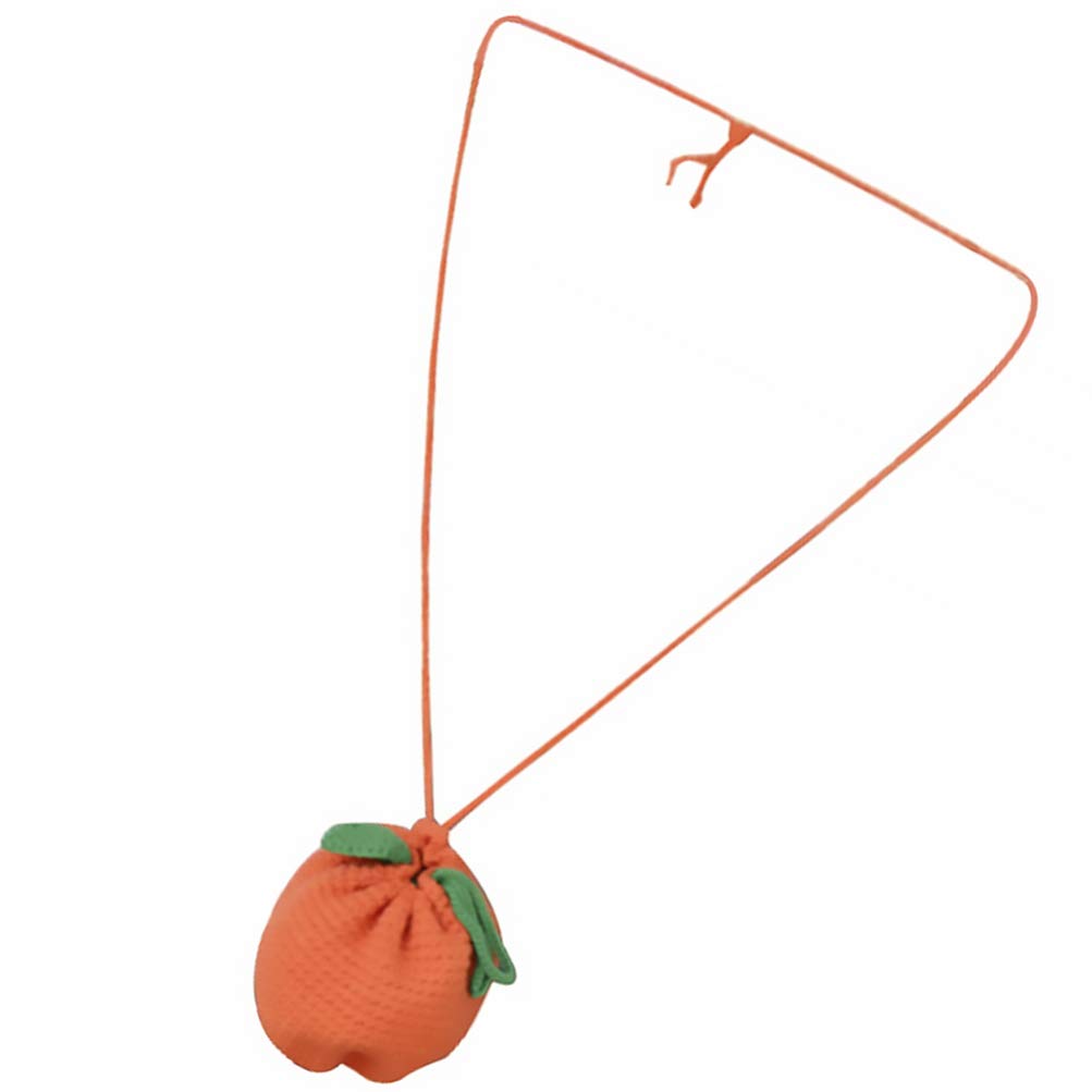 KESYOO Orange Shaped Knitted Shoulder Bag - Mini Drawstring Fruit Design Handbag for Women & Girls | Perfect for Beach, Shopping & Casual Outings