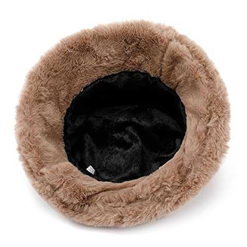 Stylish Furry Bucket Hat for Women & Men - Trendy Winter Fashion Accessory - Perfect for Outdoor Activities, Music Festivals & Streetwear