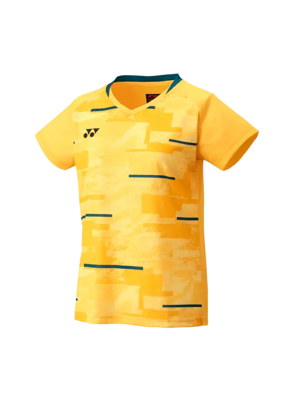 Yonex YW0034 Women's Crew Badminton Shirt - Breathable & Lightweight Performance Top for Badminton & Tennis (2024 New Version) - Perfect for Court Sports & Casual Wear