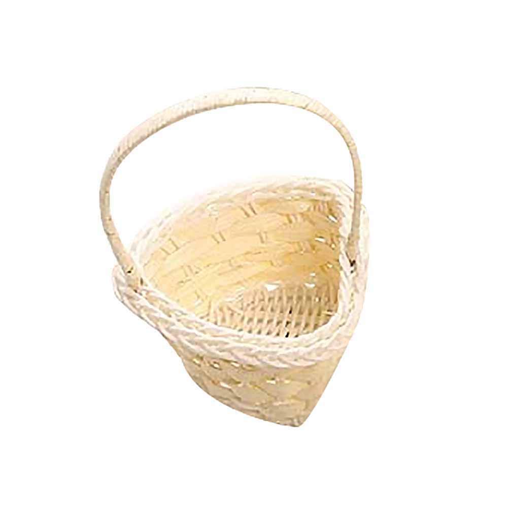 Elegant Woven Willow Picnic Basket - Oval Wicker Storage Basket with Handle for Easter Candy, Wine, Egg Gathering & Heart-Shaped Gifts | Perfect for Outdoor Picnics, Home Decor & Holiday Gift Giving