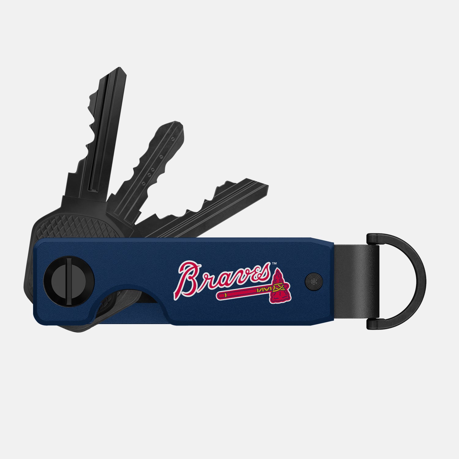 Ridge KeyCase for Atlanta Braves - Premium Key Holder with RFID Protection - Perfect for Home, Office, and Travel Organization
