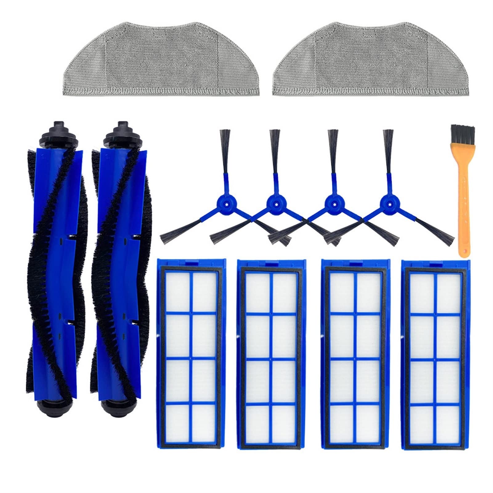 Eufy RoboVac L70 Replacement Parts - Roller Brush, Side Brush, Filter & Mop Cloths | Compatible Vacuum Cleaner Accessories for Pet Hair & Hard Floors | Perfect for Home Cleaning & Maintenance
