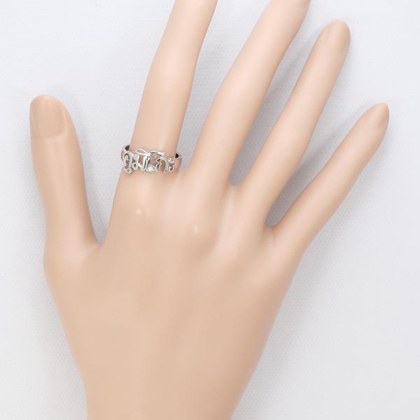 18K White Gold Diamond Ring - Size 15 for Women | Elegant Wedding, Engagement & Anniversary Jewelry Gift