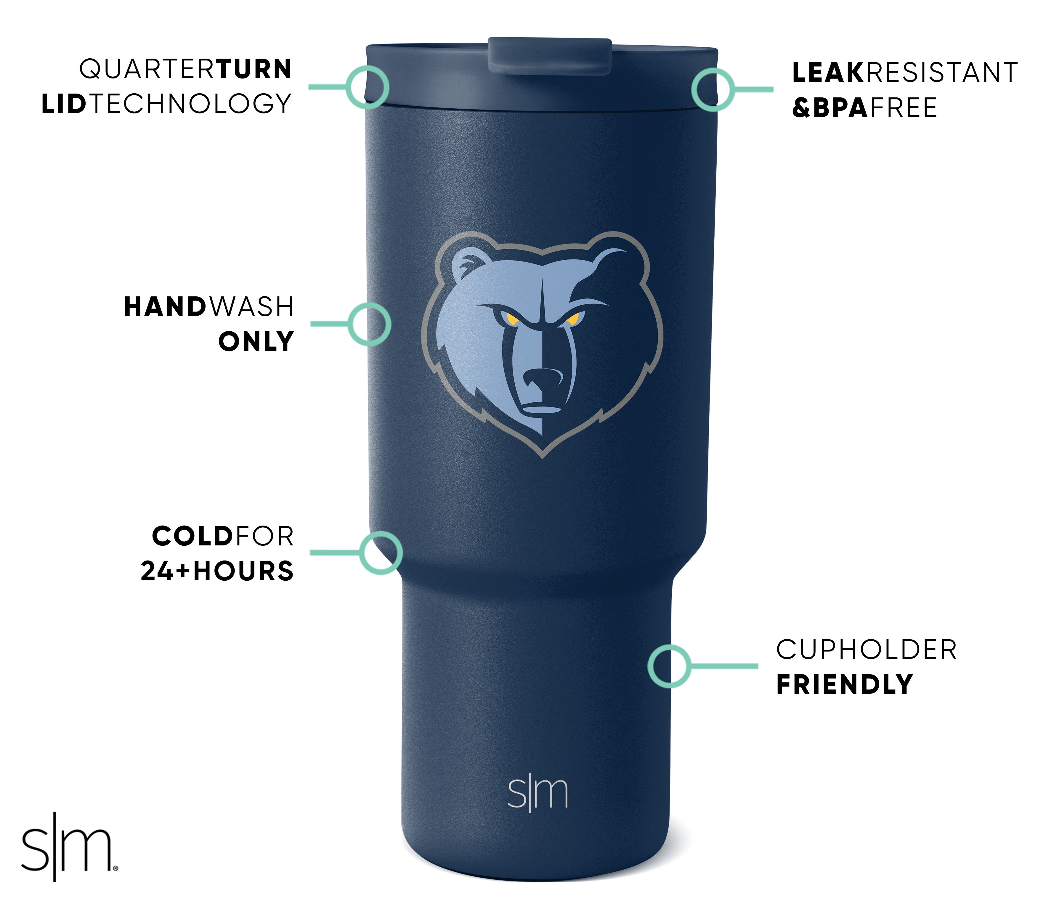 NBA Trek Tumbler with Flip Lid - 20oz Insulated Stainless Steel Water Bottle for Basketball Fans - Perfect for Gym, Workouts & Outdoor Adventures