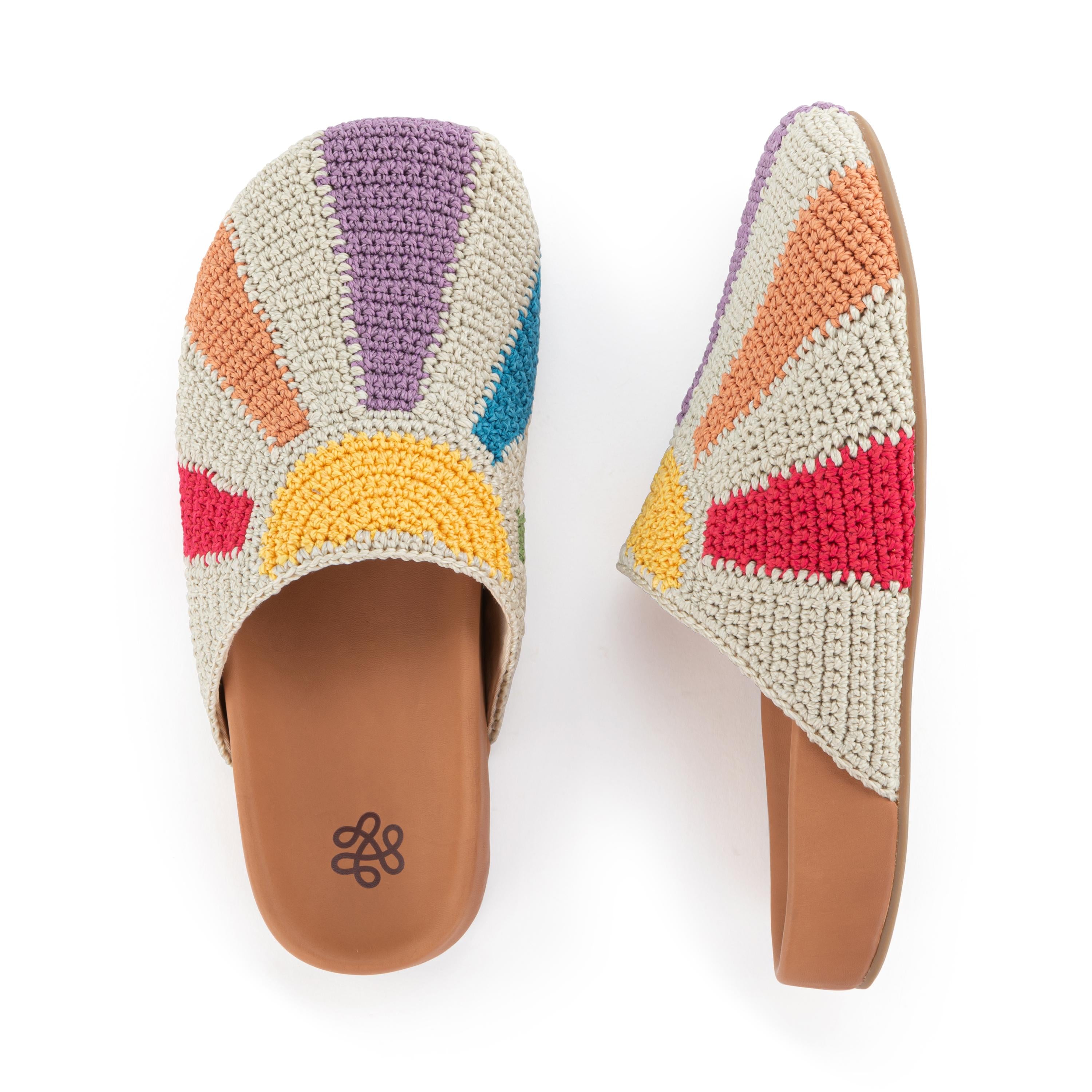 Bolinas Crochet Clogs for Women - Comfortable Handmade Summer Slide Sandals with Arch Support - Perfect for Beach, Pool, and Casual Outings