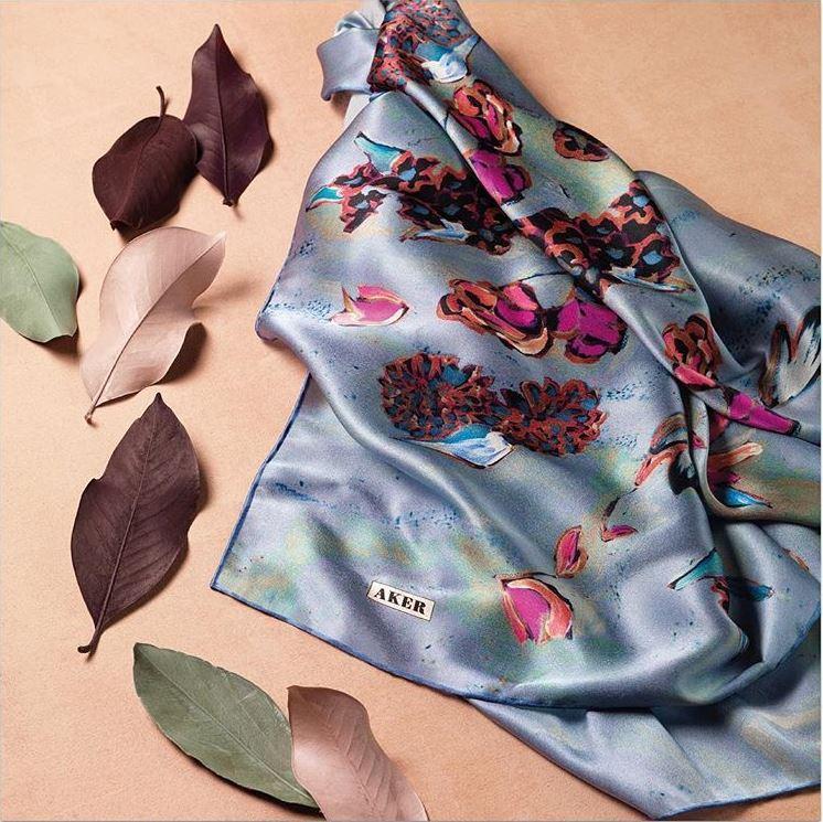 Luxury Aker Satin Silk Scarf for Women - Elegant Fashion Accessory for Parties, Weddings & Everyday Wear
