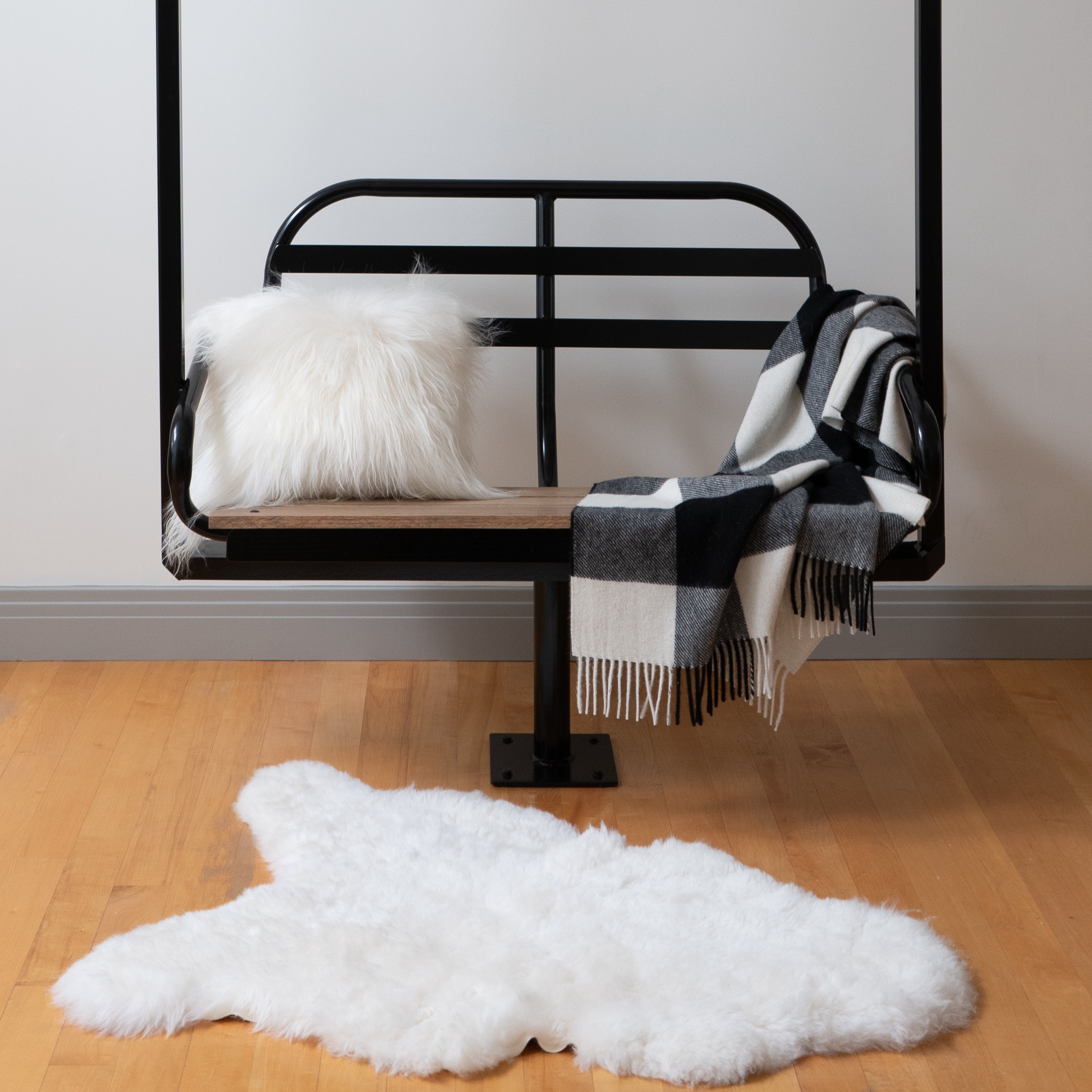 Luxury Long Hair Sheepskin Pillow - Soft & Hypoallergenic for Ultimate Comfort - Perfect for Bed, Sofa, Nursery, and Home Decor