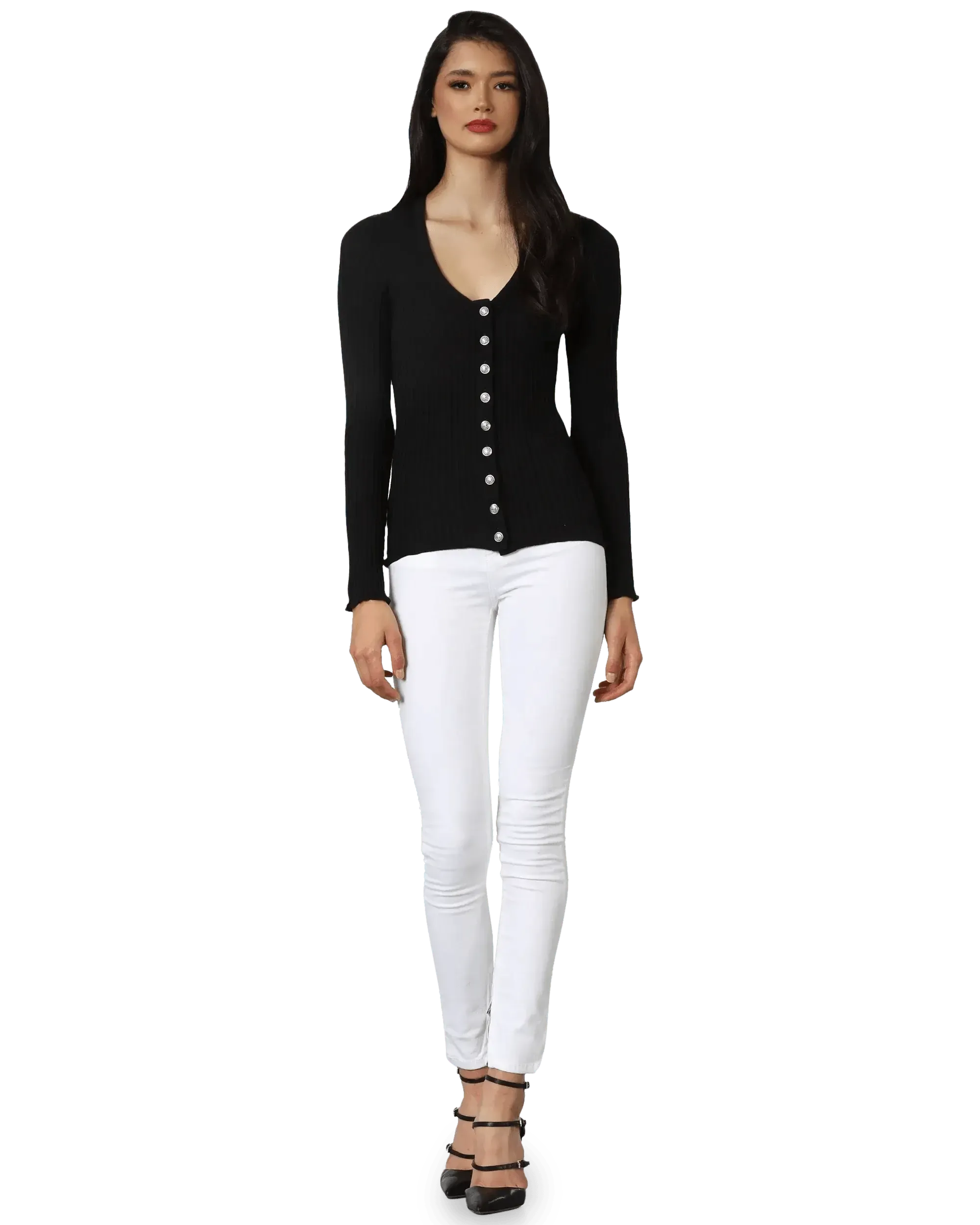 Women's Fine Knit Cardigan - Soft Lightweight Sweater for Fall & Winter - Perfect for Layering, Office Wear & Casual Outfits