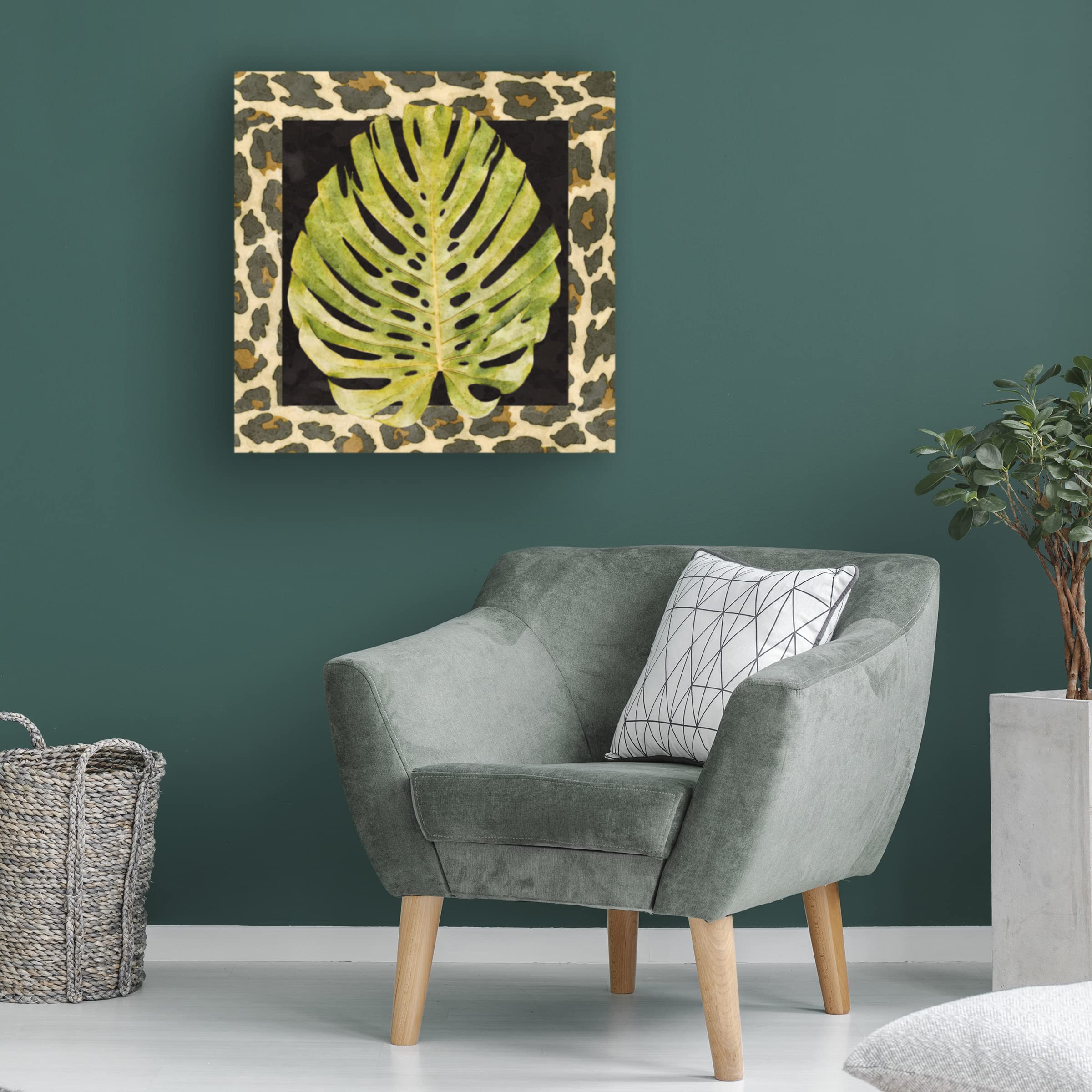 Trademark Fine Art 'Tropic Collection II' Canvas Wall Art by Alonzo Saunders - Vibrant Tropical Landscape Painting for Living Room, Bedroom & Office Decor