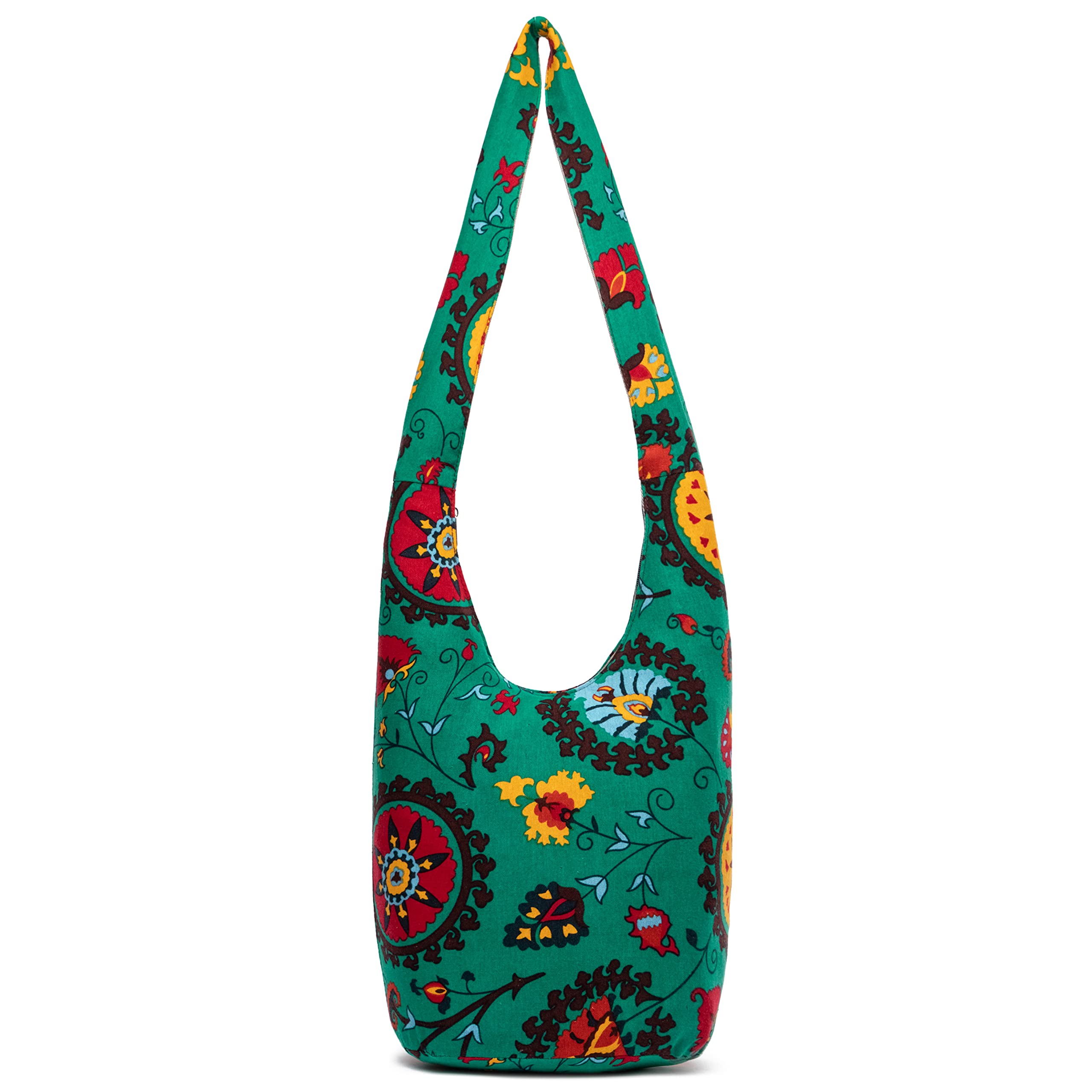 Stylish Women's Canvas Shoulder Bag - Bohemian Animal Print Crossbody Purse for Everyday Use, Travel & Casual Outings