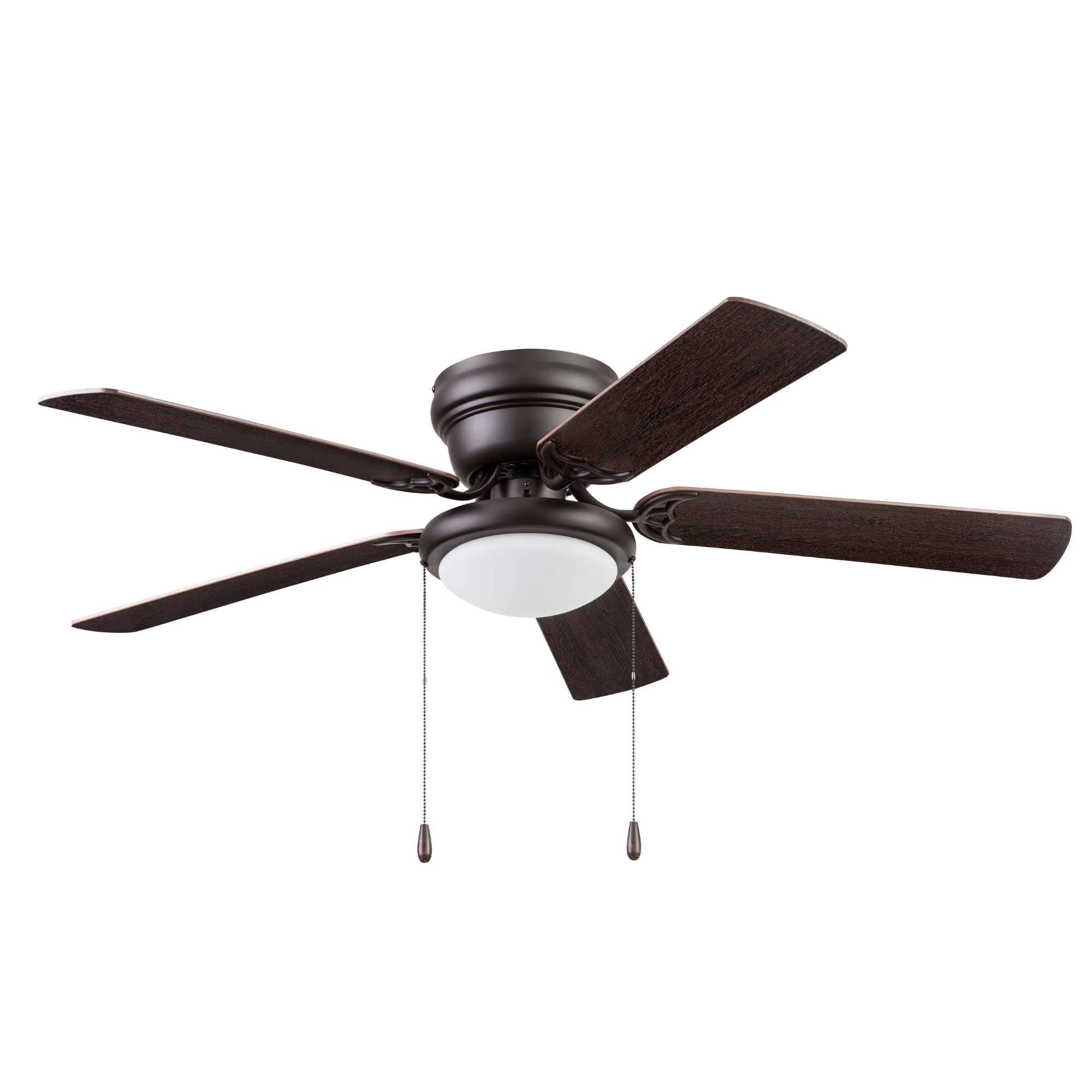 52 Inch Sienna Ceiling Fan with Pull Chain - Modern Rustic West Hill Design for Living Room, Bedroom & Outdoor Spaces