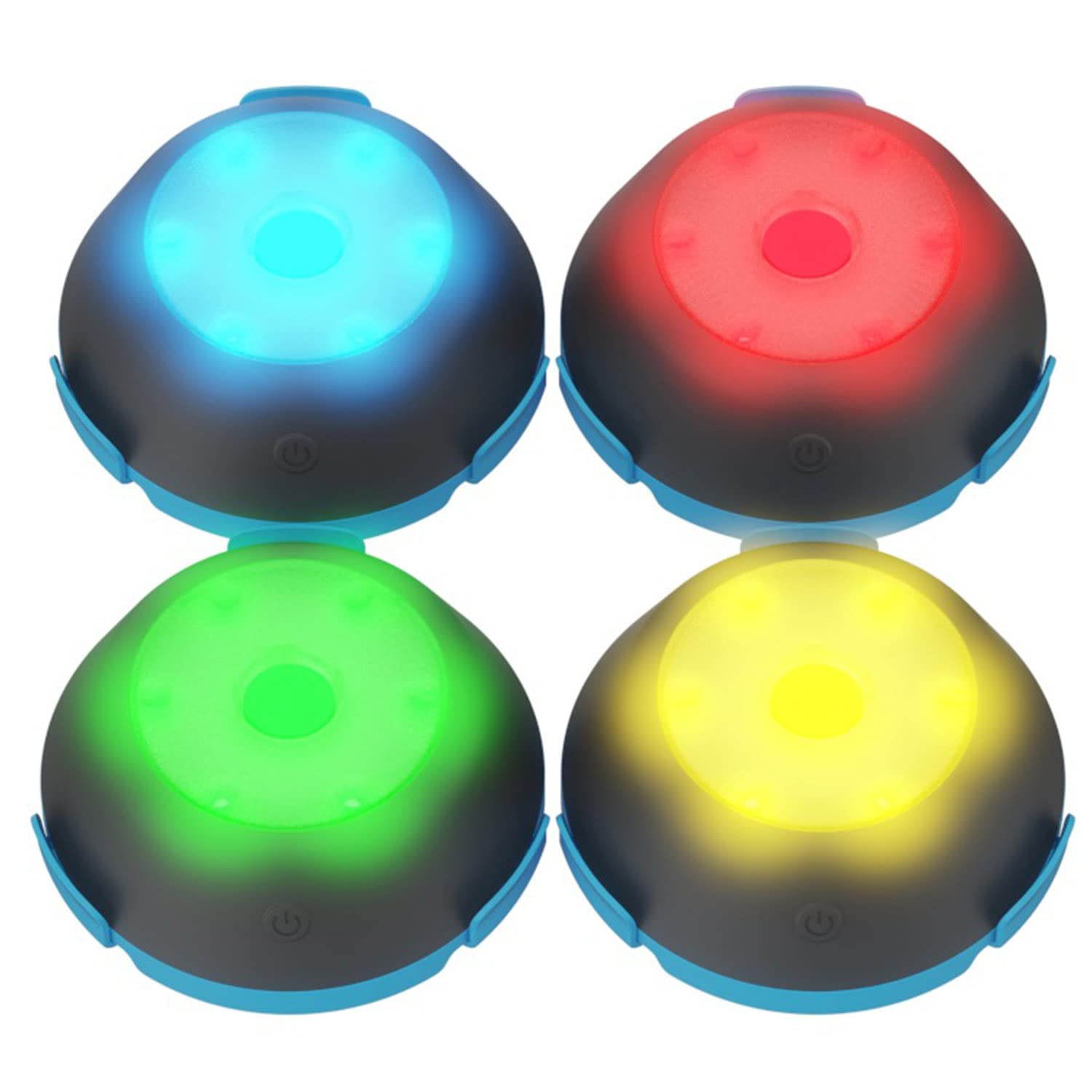 EROOLU Reaction Training Lights - Smart LED Agility Speed Training Equipment for Football, Basketball, Taekwondo & Kids Fitness - Set of 4 or 6 Lights - Perfect for Sports Drills, Home Workouts & Team Practices