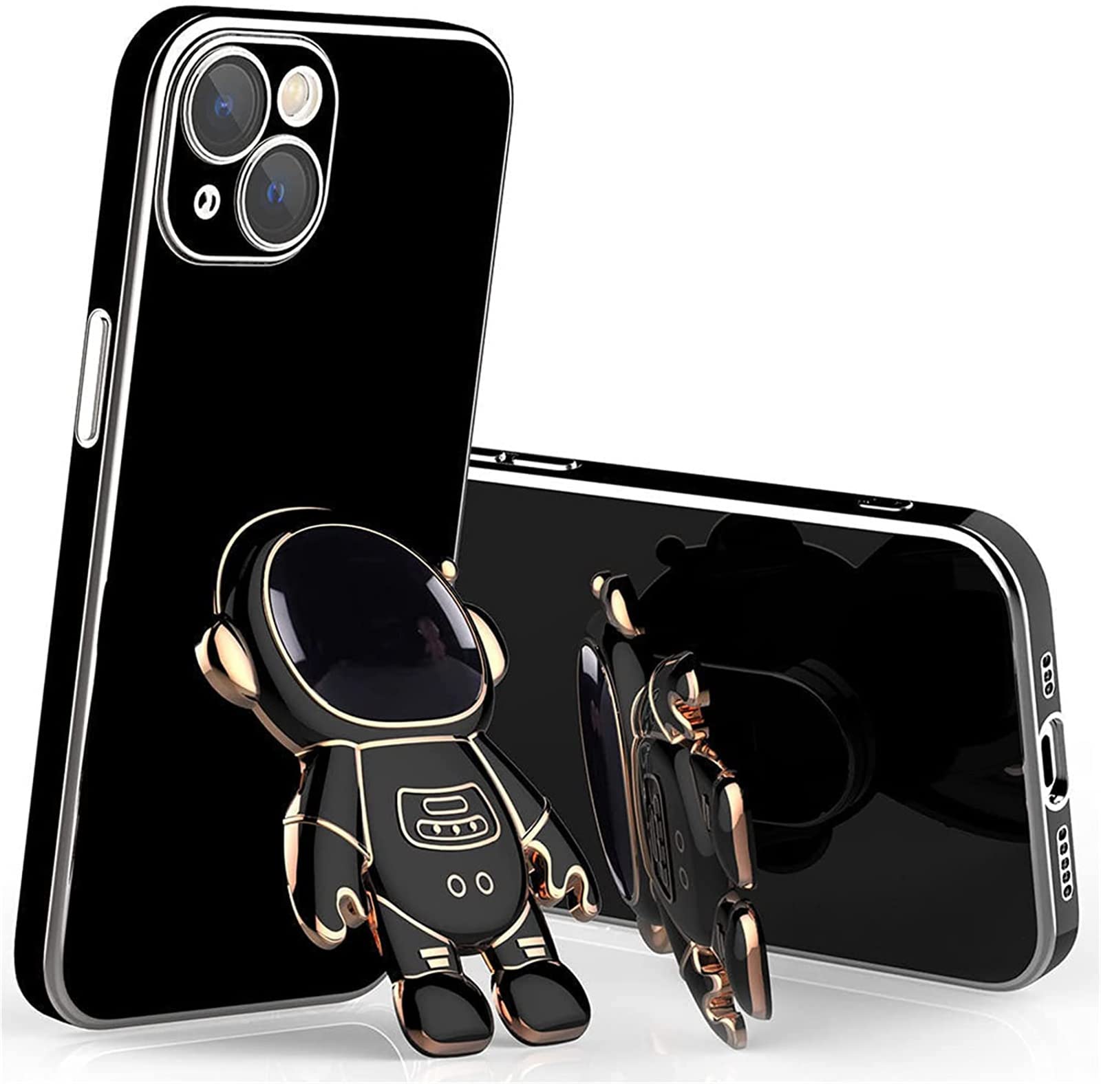 FOLENZU Astronaut iPhone Case with Stand & Camera Protector - Shockproof, Lens Film Protective Cover for iPhone (Model) - Perfect for Travel, Work & Daily Use