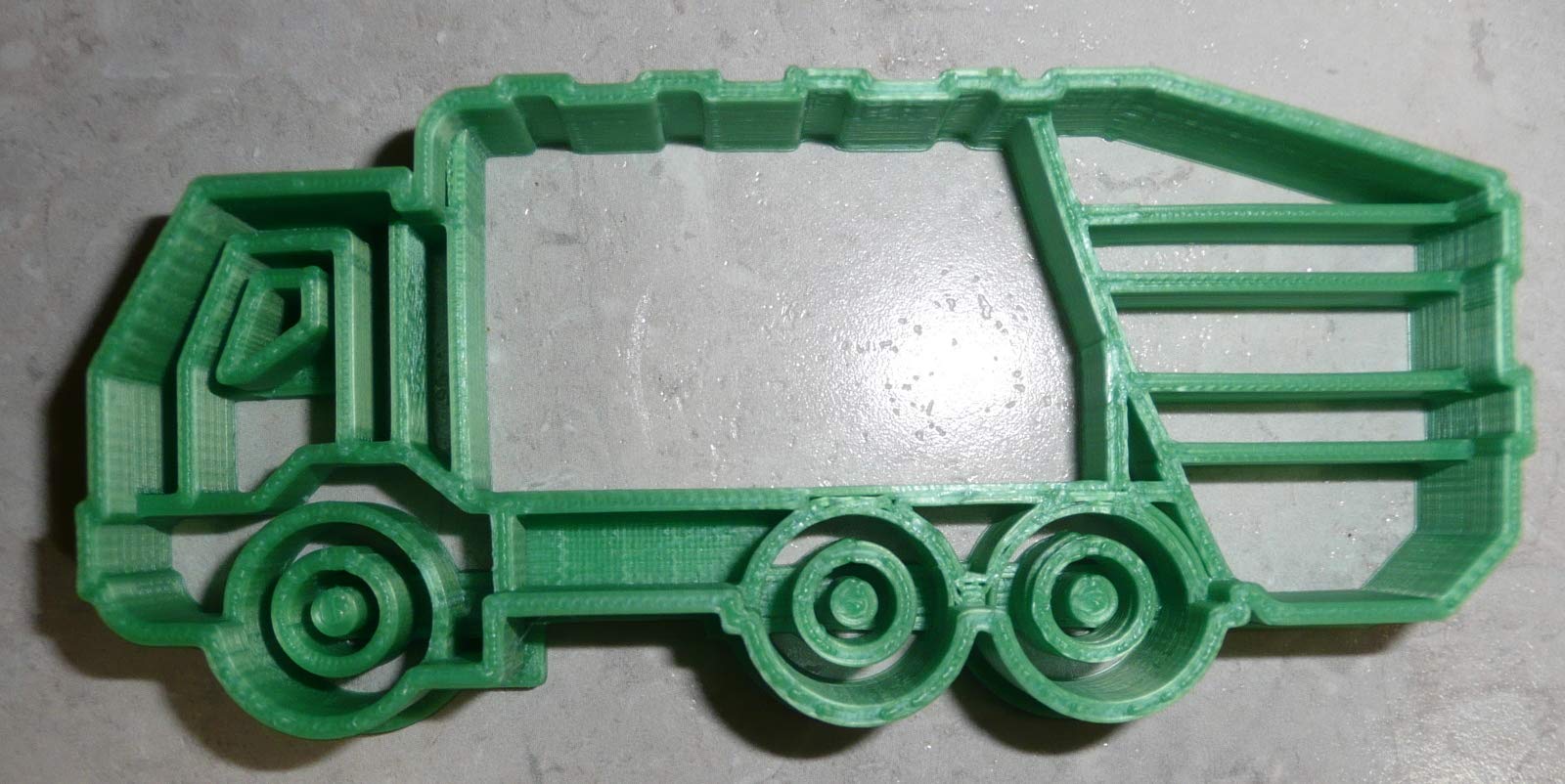 Premium USA-Made Garbage Truck Cookie Cutter - Perfect for Baking, Cake Decorating & DIY Cookie Crafts - Fun Transportation Theme for Kids' Parties & School Events
