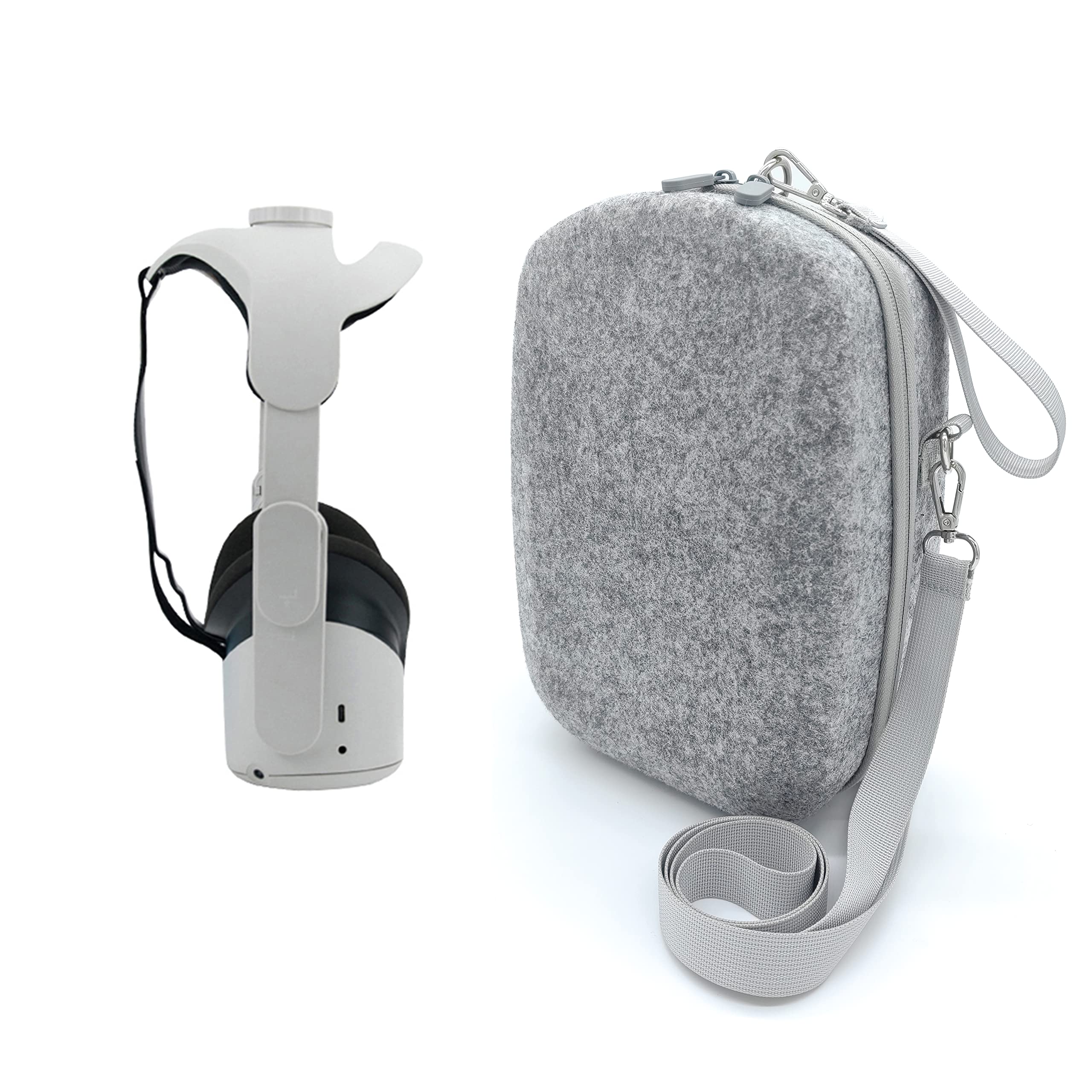 Oculus Quest 2 Carrying Case - Hard Travel Storage for VR Headset & Controllers | Perfect for Gaming & Travel