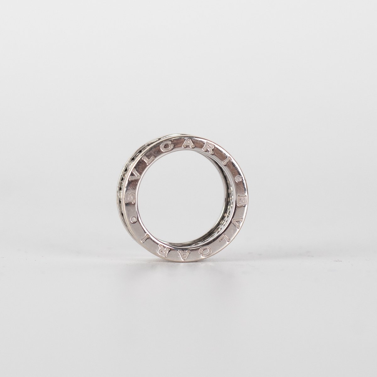 Bvlgari Diamond B.zero1 White Gold Ring for Women - Size 51 (US 5.5) | Luxury Jewelry Gift for Anniversary, Engagement & Special Occasions