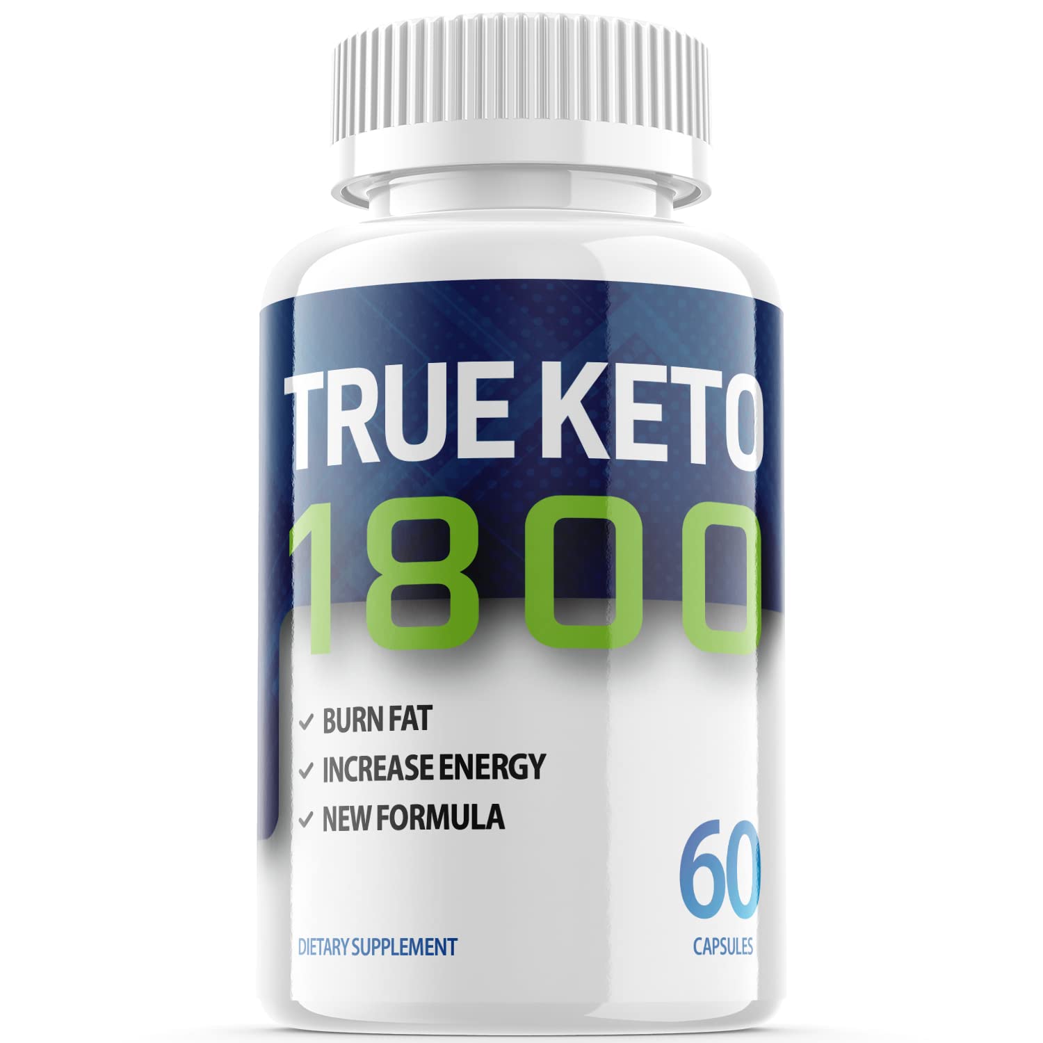 True Keto 1800 Advanced Weight Management Supplement Pills - 60 Capsules | Ketogenic Diet Support for Fat Burn & Energy Boost | Perfect for Keto Lifestyle & Weight Loss Journey