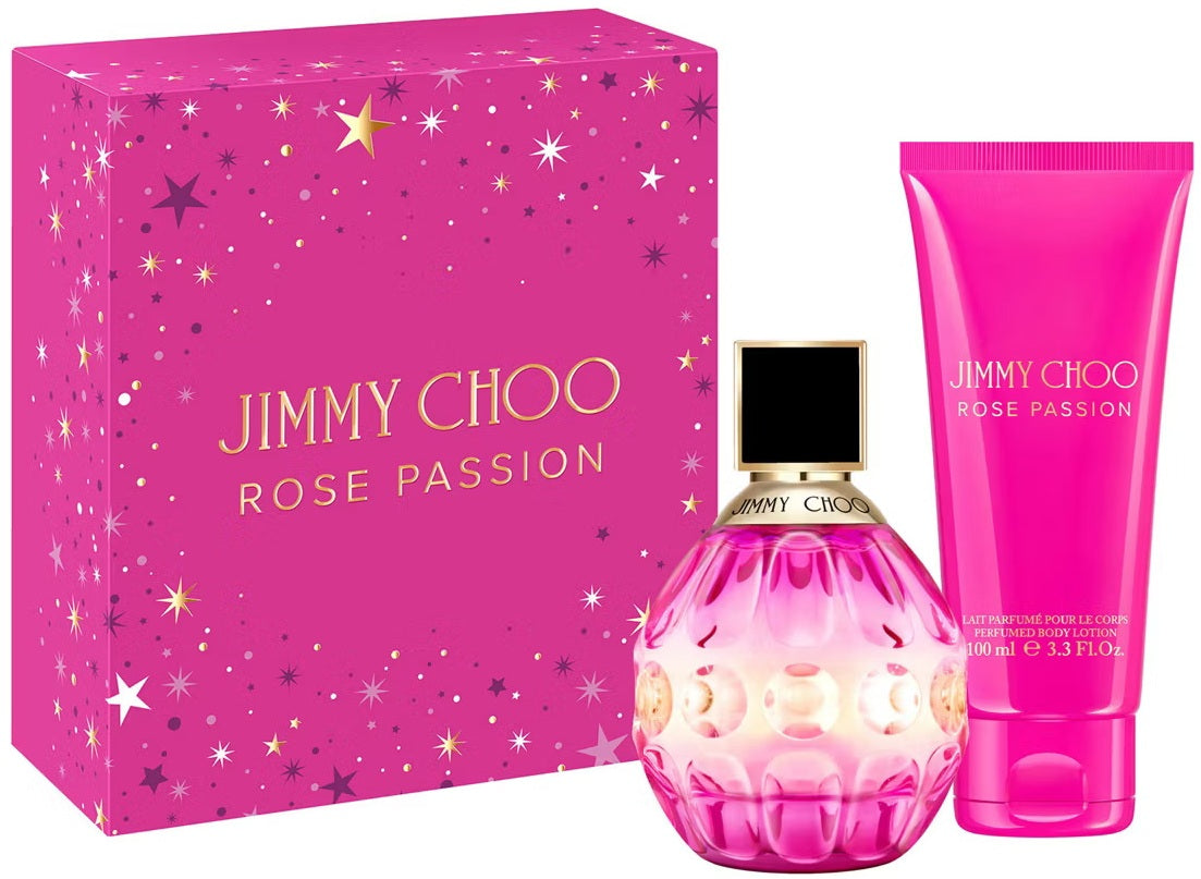 Jimmy Choo Roe Passion Eau de Parfum Gift Set for Women - Floral Fruity Fragrance, Perfect for Date Nights & Special Occasions