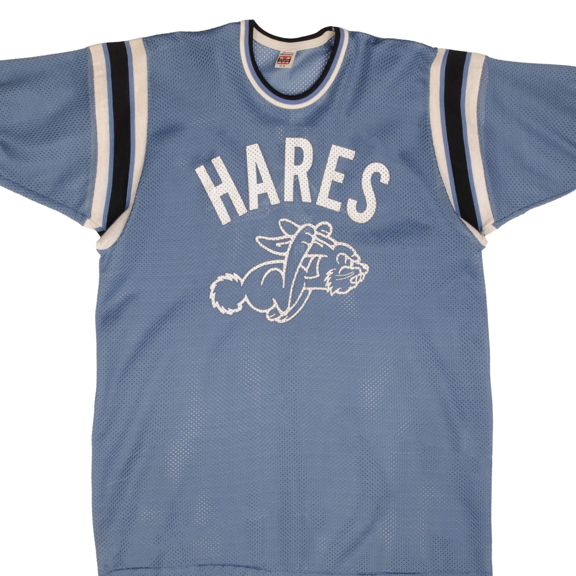 Vintage Mason Hares #7 Jersey Tee Shirt - 1970s Retro Basketball T-Shirt - Made in USA - Size Large - Perfect for Vintage Sports Fans and Casual Wear