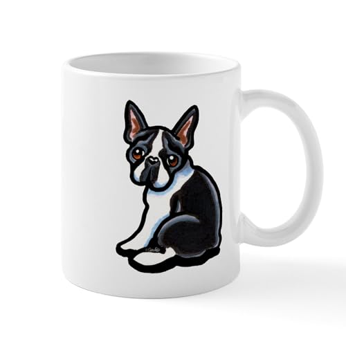 White - Cute Boston Terrier Mug