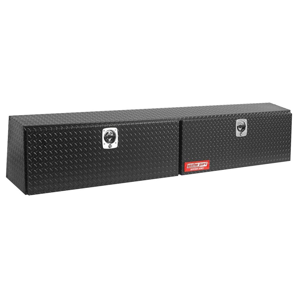 WEATHER GUARD 3003035301 Aluminum Truck Tool Box - Heavy Duty Storage for Pickup Trucks | Perfect for Construction, Landscaping & Outdoor Work Gear Organization