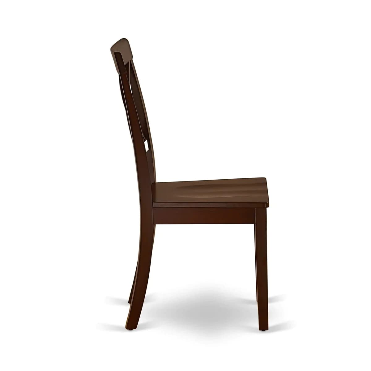 East West Furniture MZBO3-MAH-W 3-Piece Kitchen Dining Set with Drop-Leaf Table & 2 Chairs, 36x54 Inch, Mahogany - Perfect for Small Spaces, Breakfast Nooks & Cozy Apartments