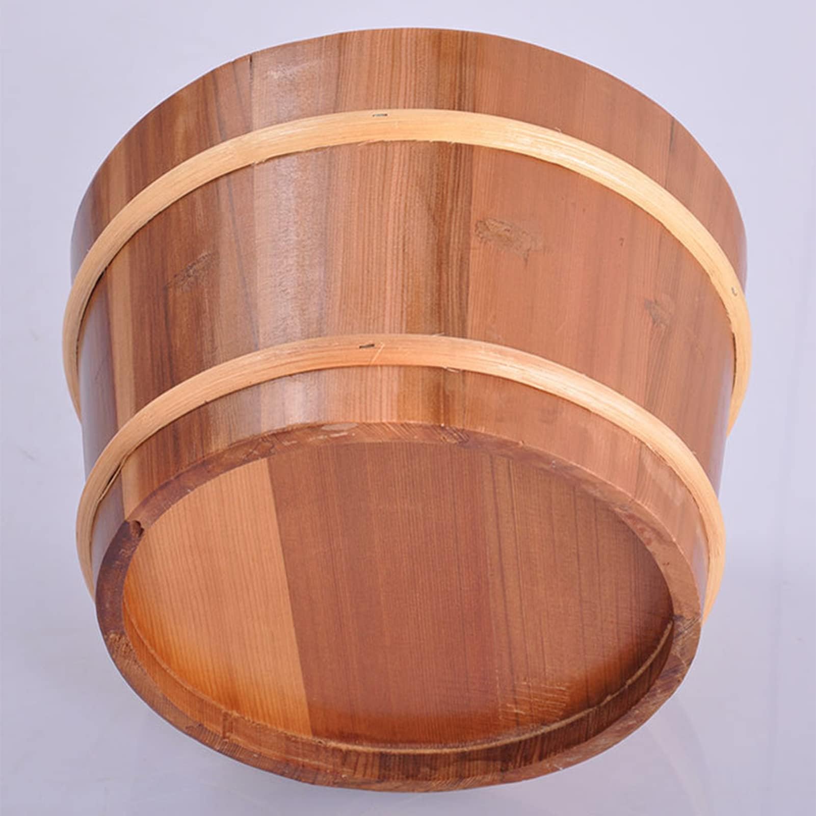 Premium Cedar Wood Sauna Bucket Set with Ladle & Scoop - Authentic Sauna Accessories for Relaxation & Spa Experience at Home