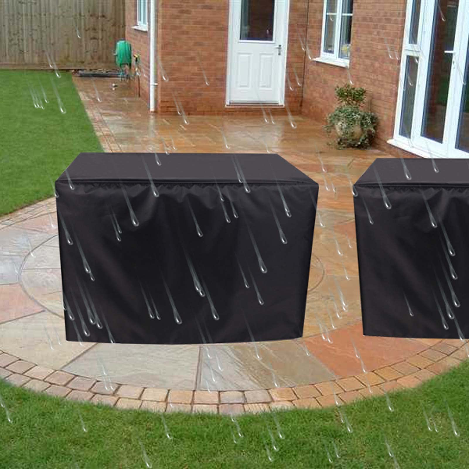 16x14x10 Inch Heavy Duty Waterproof Patio Furniture Cover - 420D Outdoor Table Protector for Rain, Snow & Winter Weather - Perfect for Garden, Deck & Backyard Furniture Protection