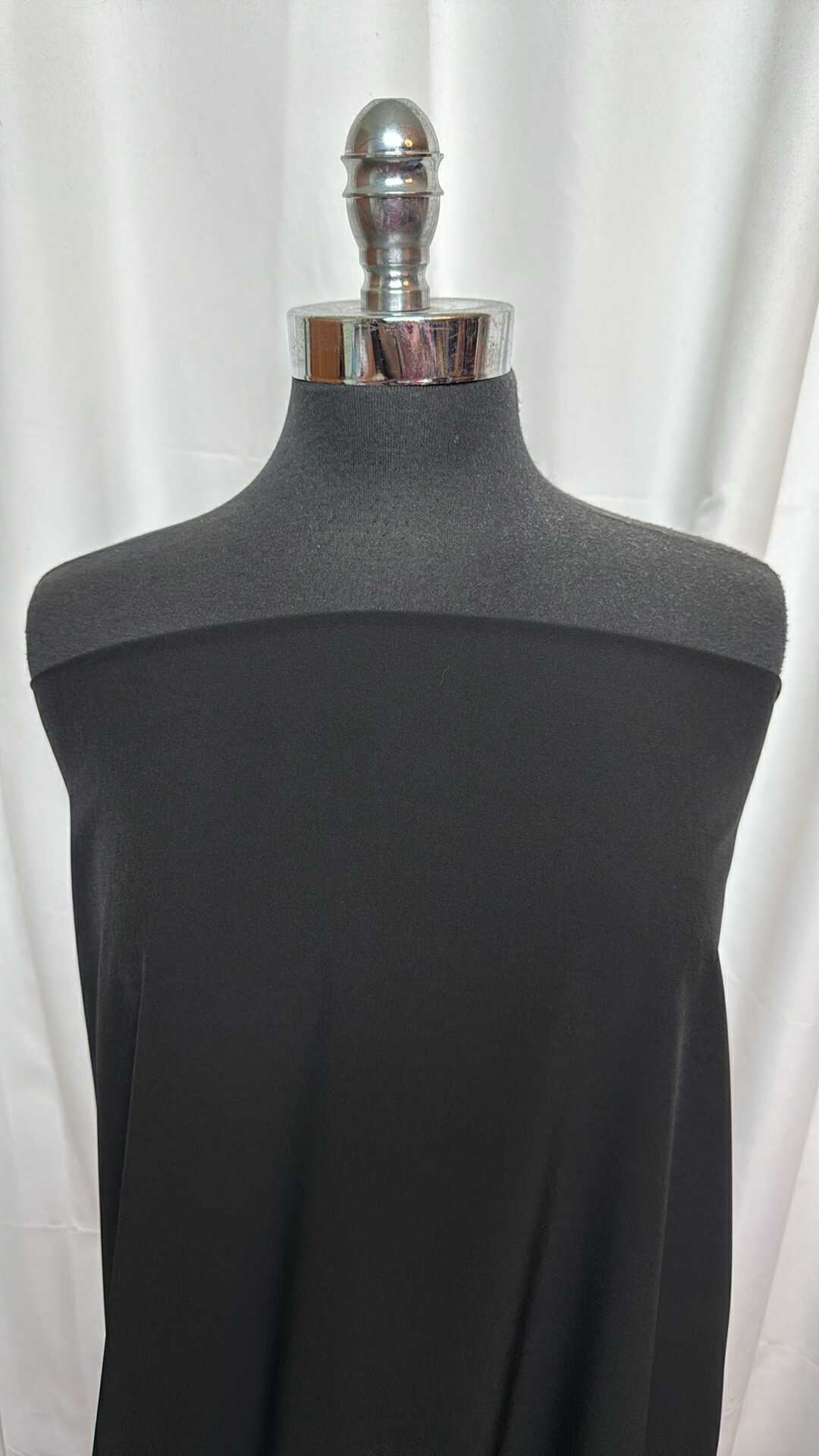 Premium Black Poly/Spandex Stretch Woven Fabric - 3 Yard Cut - Ideal for Activewear, Dance Costumes & DIY Fashion Projects