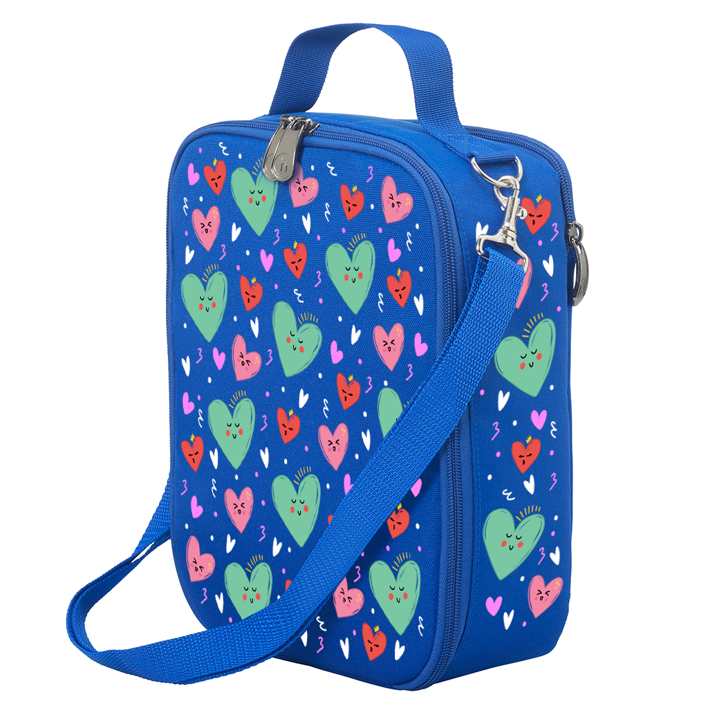 Sweet Hearts Insulated Lunch Bag for Women & Kids - Cute & Leak-Proof Food Container for School, Work & Picnics