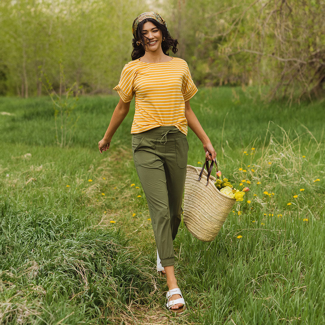 Comfortable Sage Green Destination Joggers for Women - Soft Lounge Pants for Yoga, Running & Casual Wear
