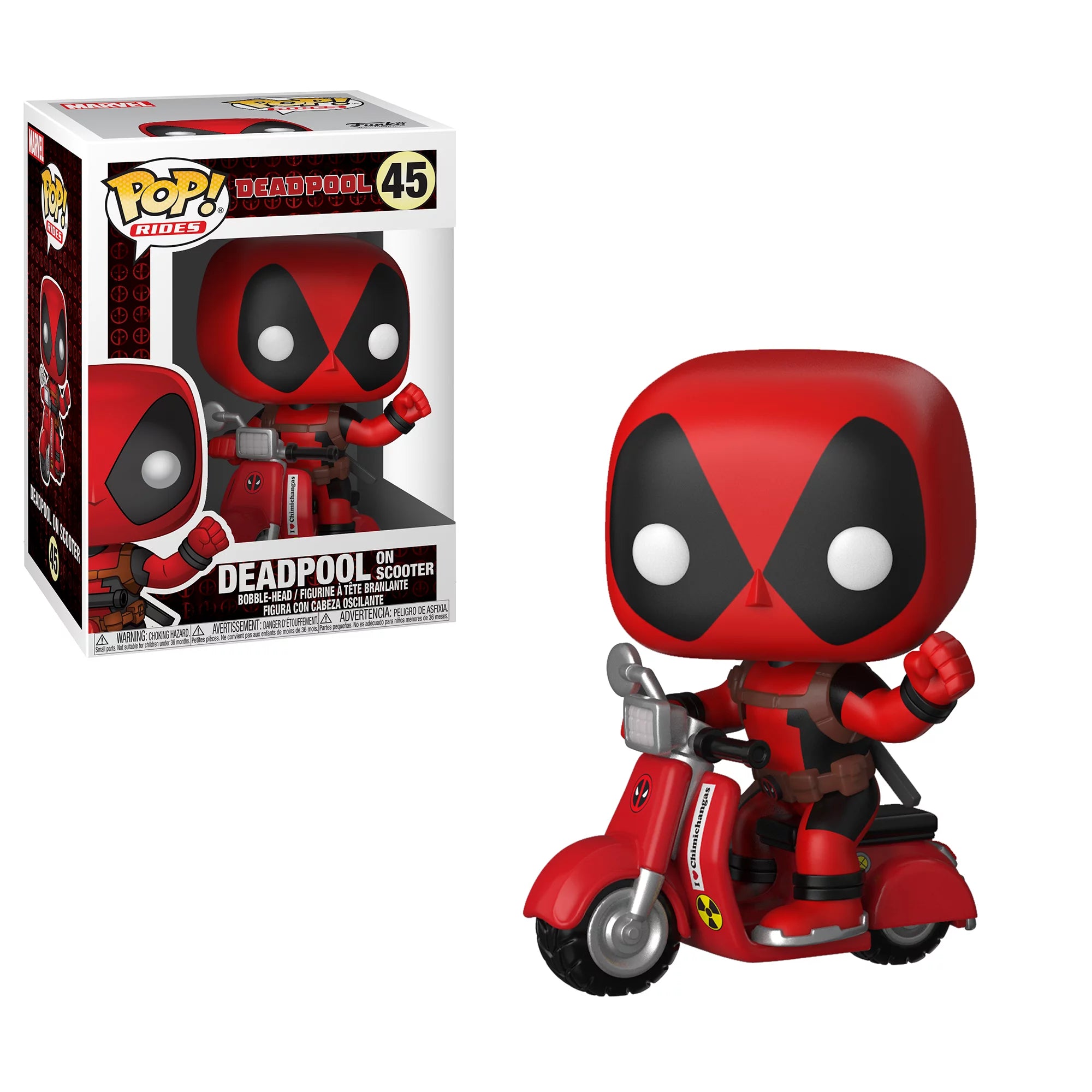 Deadpool on Scooter #48 - Marvel Collectible Action Figure for Fans & Collectors | Perfect for Display, Gifts & Comic Conventions