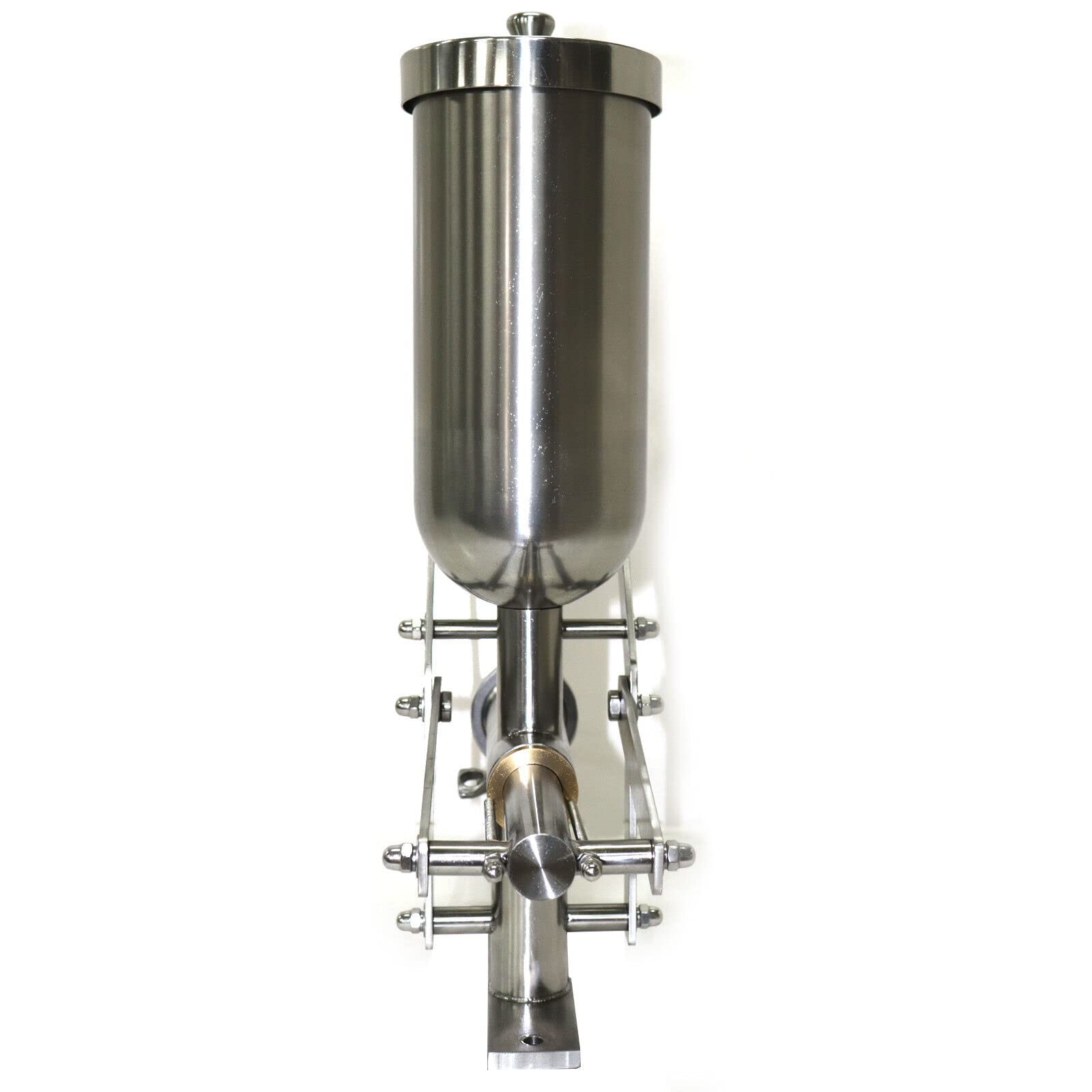 LOYALHEARTDY 5L Commercial Churros Maker Machine - Heavy Duty Stainless Steel Manual Churro Press with Modern Design (Silver) - Perfect for Restaurants, Food Trucks, and Catering Events