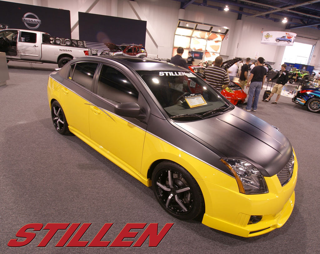 2007-2011 Nissan Sentra SE-R Spec V Front Bumper Lip Spoiler - OEM Style Polyurethane Body Kit - Perfect for Street Racing & Car Shows