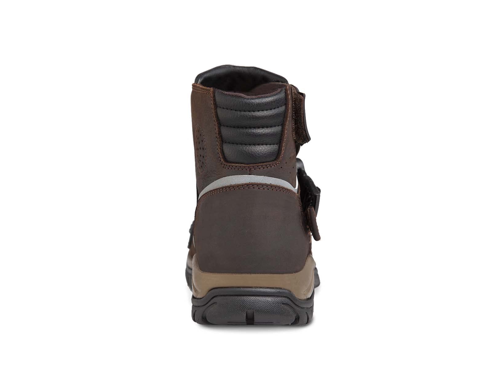 WORKLAND 77414 Men's Motorcycle Boots - Genuine Leather Riding Boots with Safety Protection, Slip-Resistant Rubber Sole & Reflective Design - Durable Motorcycle Shoes for Men (Also Known as Botas para Motocicleta Hombre) - Perfect for Long-Distance Riding, Urban Commuting & Adventure Tours