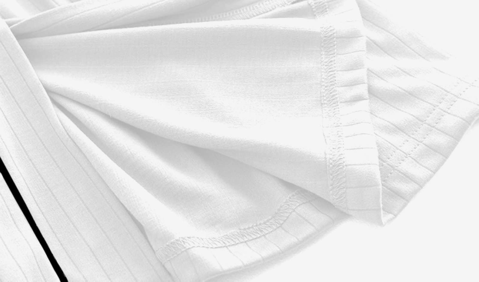 Men's Long-Sleeve Japanese Kimono Bathrobe - Lightweight Knee-Length Cotton Robe with Belt & Pockets - Perfect for Spa, Lounge Wear & Spring/Summer Relaxation at Home