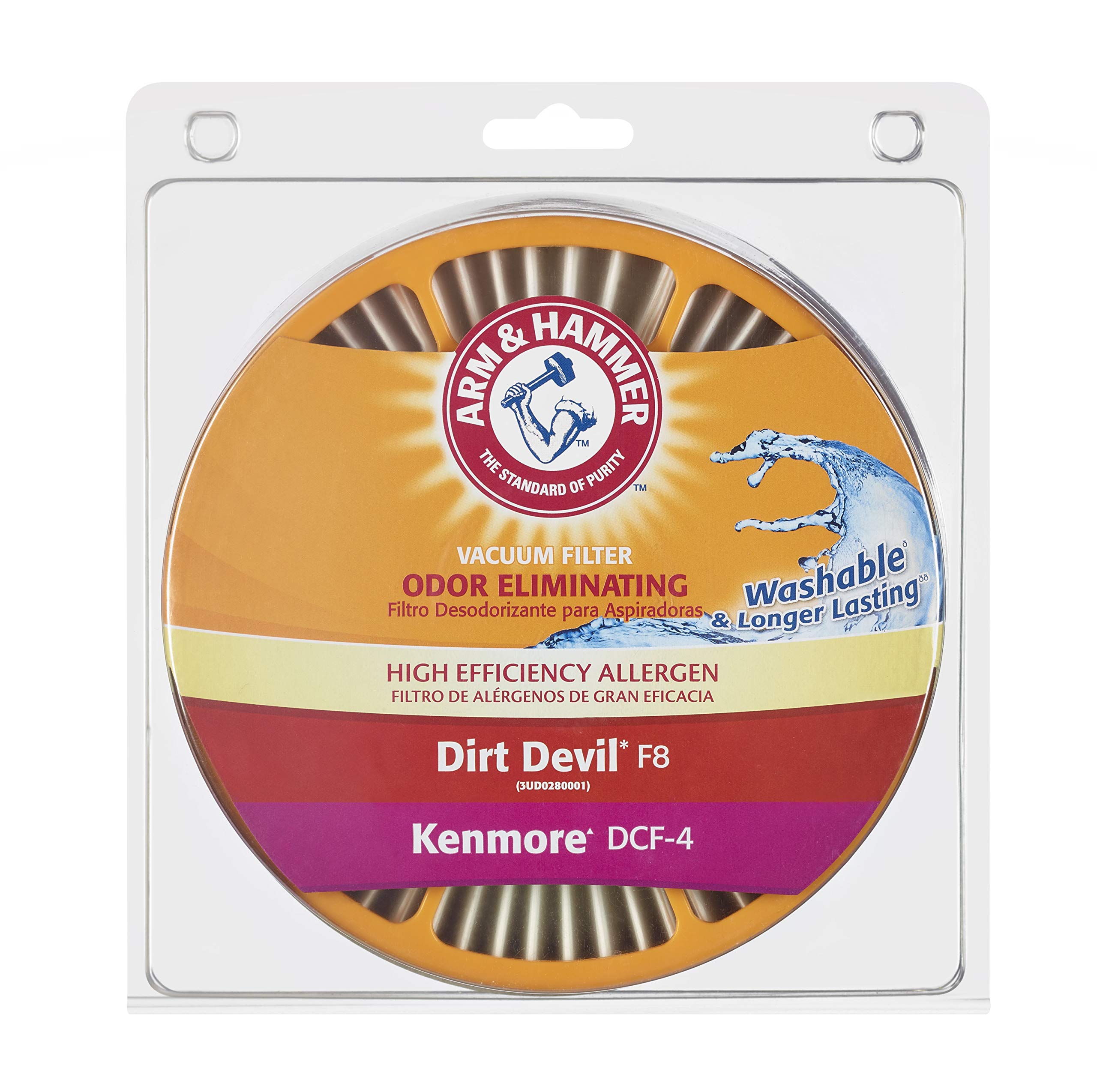 Arm & Hammer Vacuum Filters - 12 Pack | HEPA Replacement Filters for Pet Hair & Allergens | Compatible with Most Upright Vacuums | Ideal for Homes with Pets, Allergies & High-Traffic Areas
